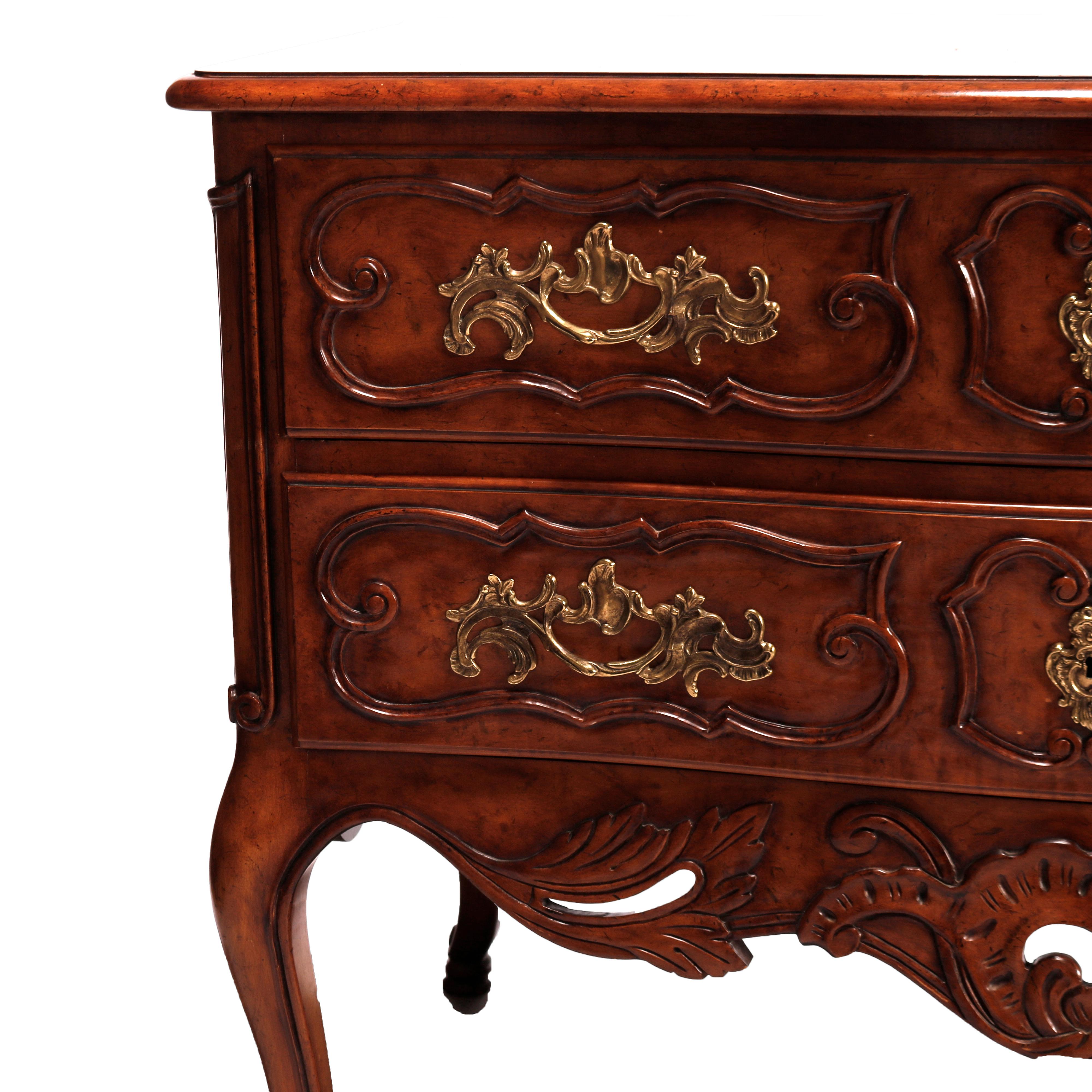 French Louis XVI Style Baker McMillen Collection Carved Walnut Commode 20th C 2