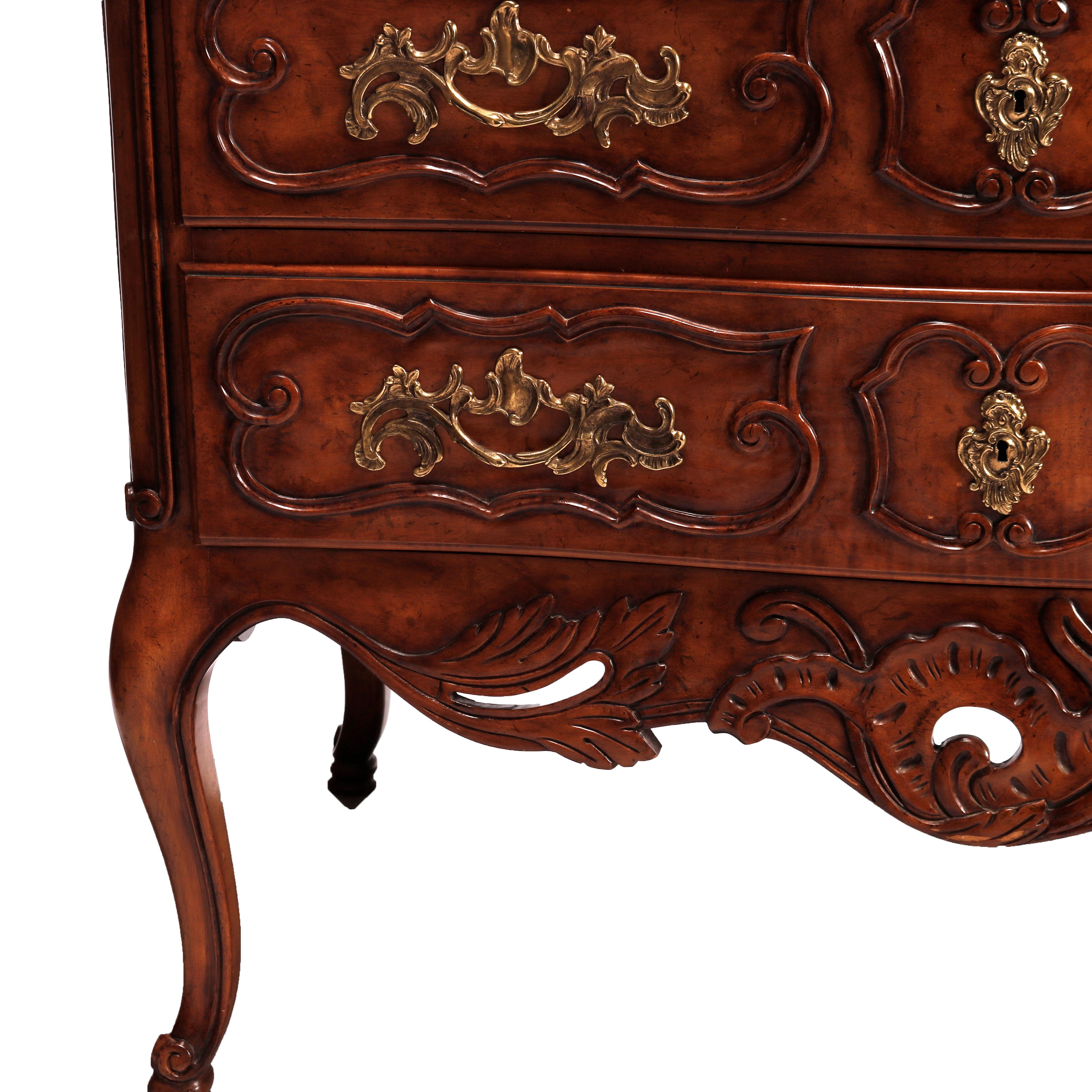 French Louis XVI Style Baker McMillen Collection Carved Walnut Commode 20th C 3