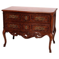 French Louis XVI Style Baker McMillen Collection Carved Walnut Commode 20th C