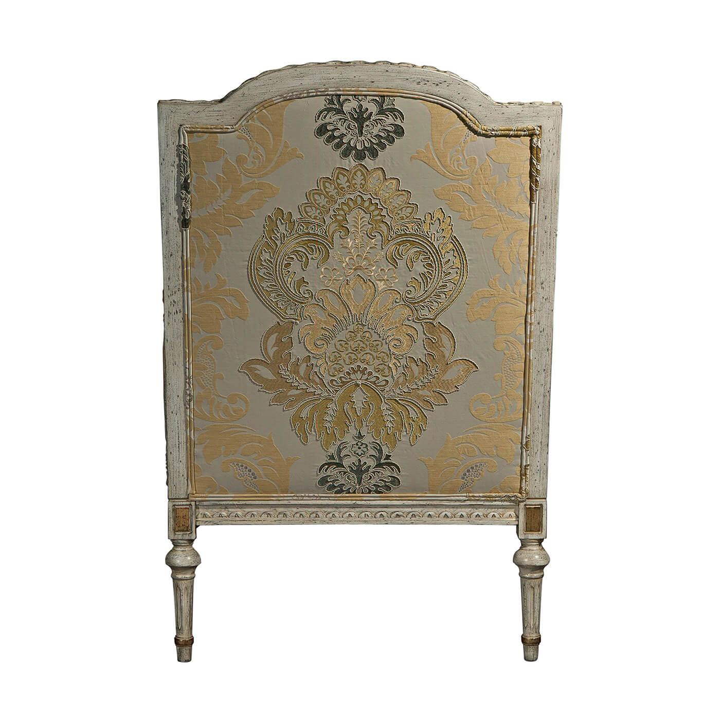 American French Louis XVI Style Bergère For Sale