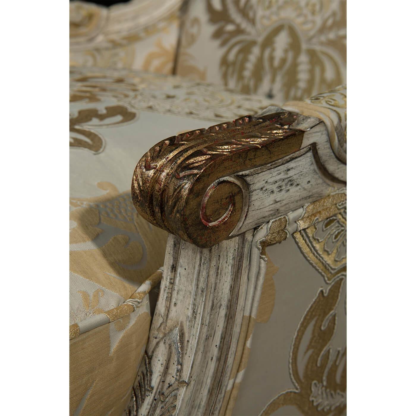 Contemporary French Louis XVI Style Bergère For Sale