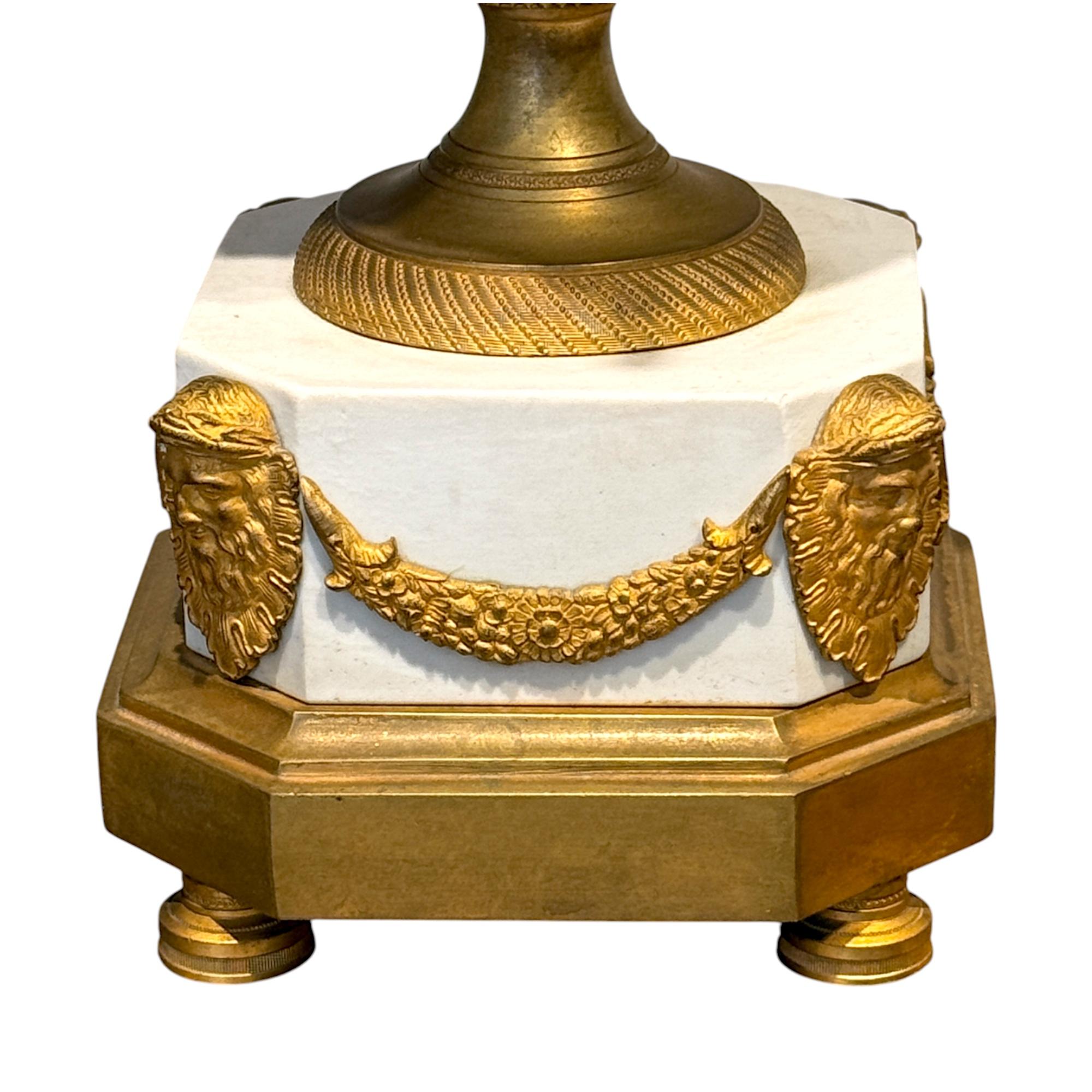 Bronzo French Louis XVI Style biscuit and Gilt Bronze Mantel Clock, 19t Century in vendita