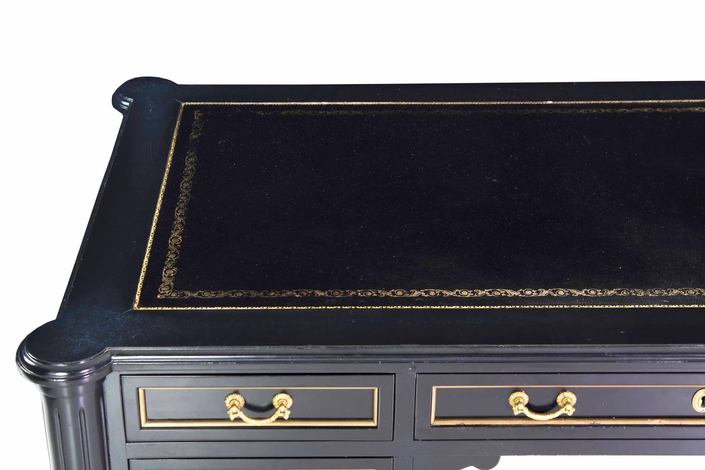 black writing desk