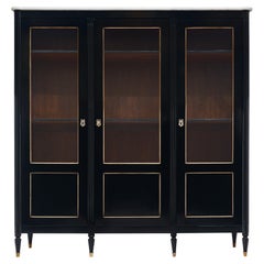 Bibliothèque française de style Louis XVI