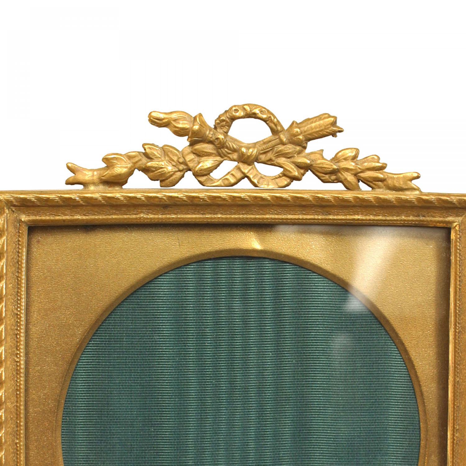 18th Century and Earlier French Louis XVI Style Brass Picture Frame For Sale