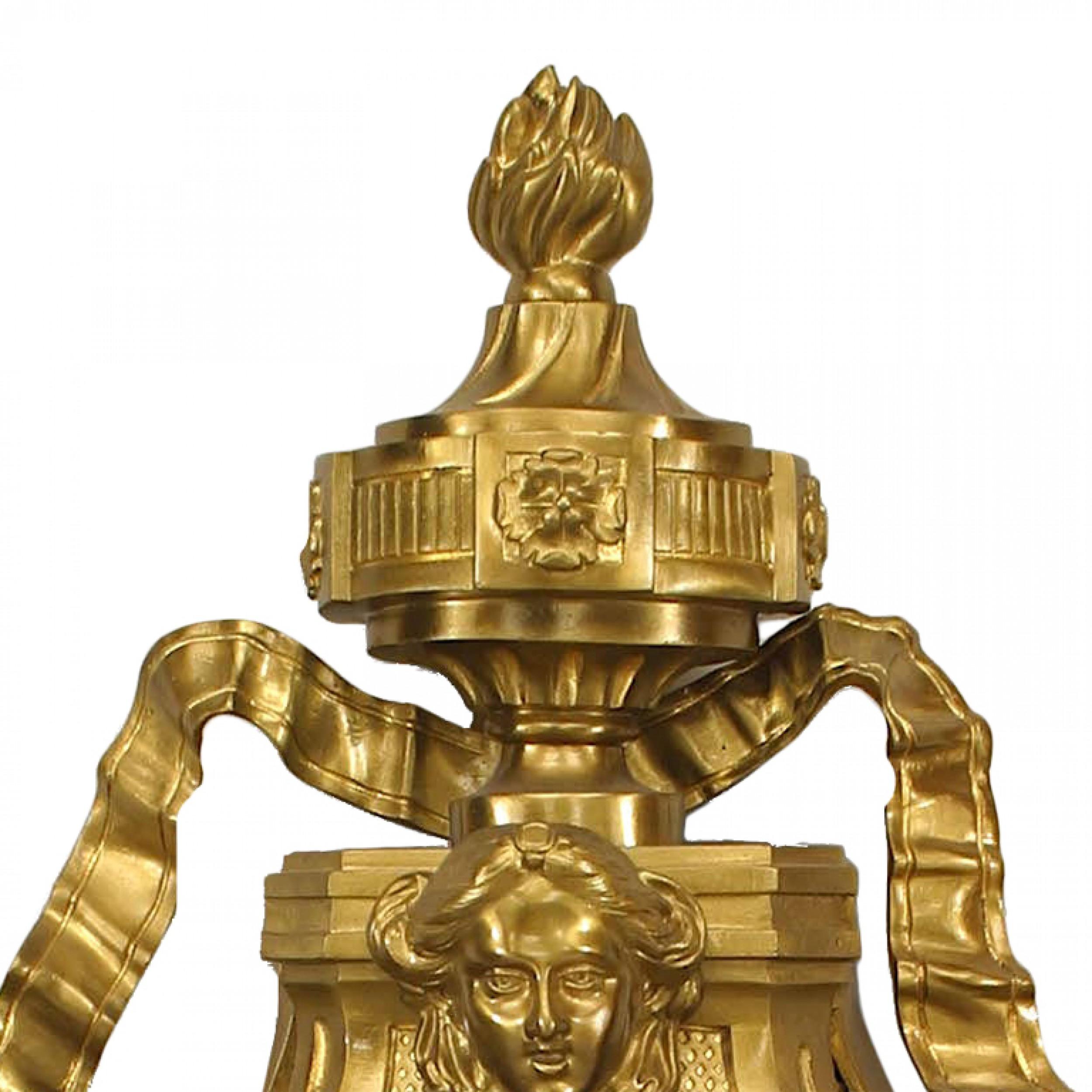 20th Century French Louis XVI Style Bronze Barometer For Sale
