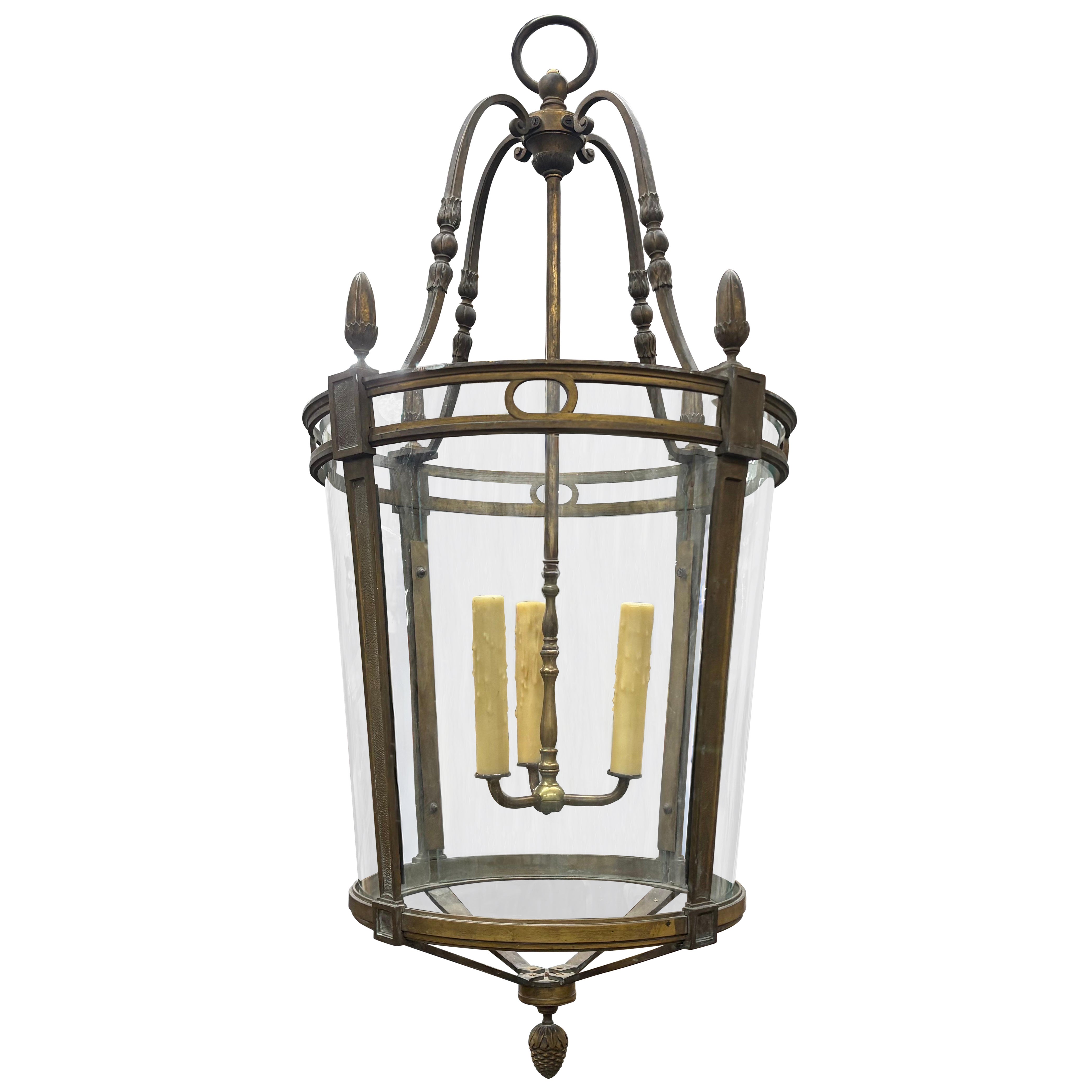 French Louis XVI Style Bronze Lantern