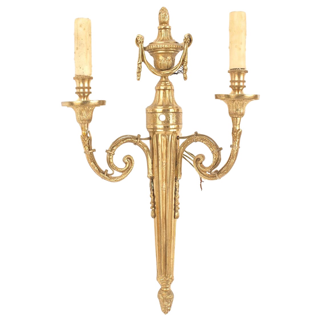 French Louis XVI Style Bronze Wall Sconce