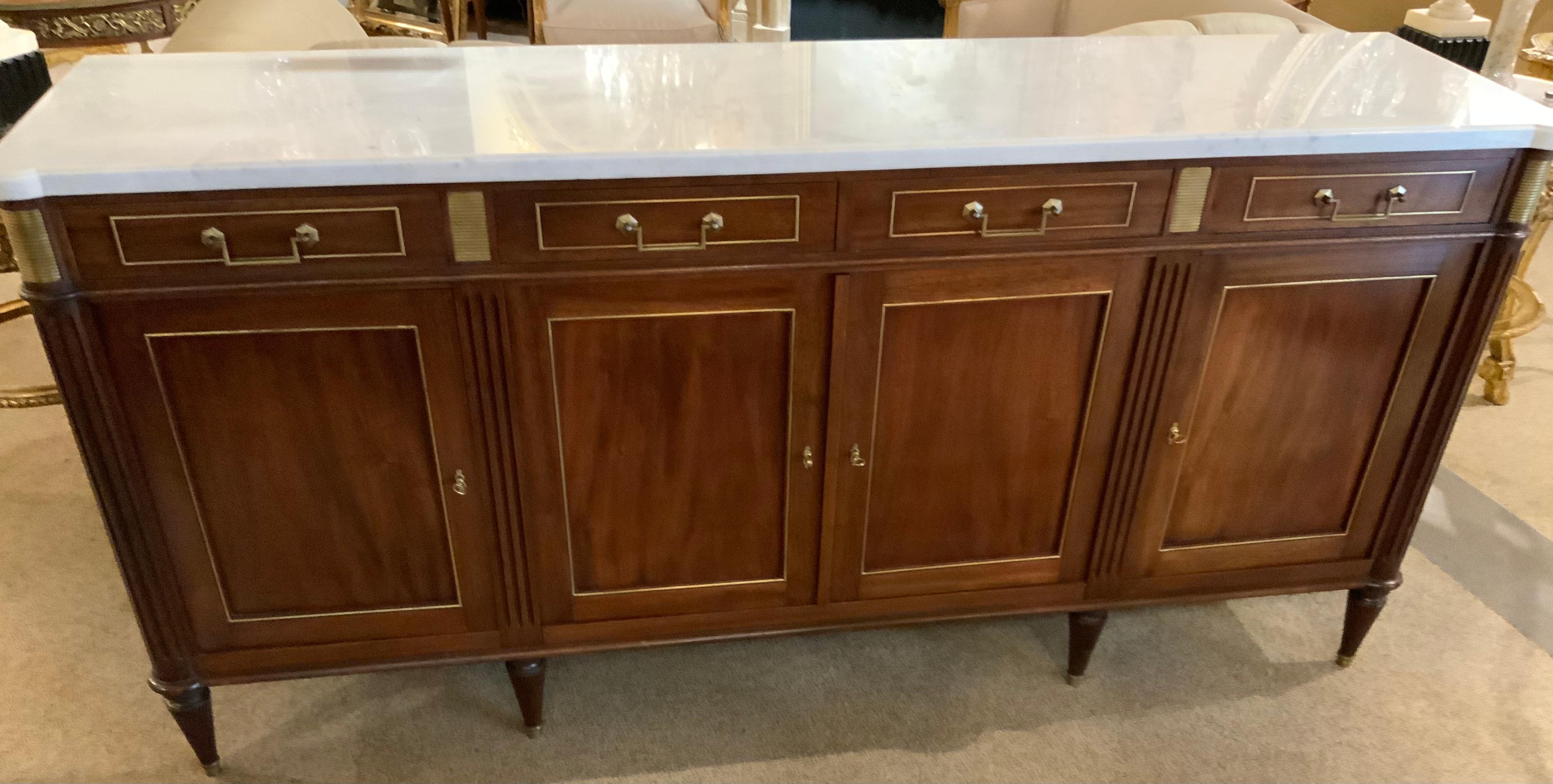 buffet louis xvi avec marbre