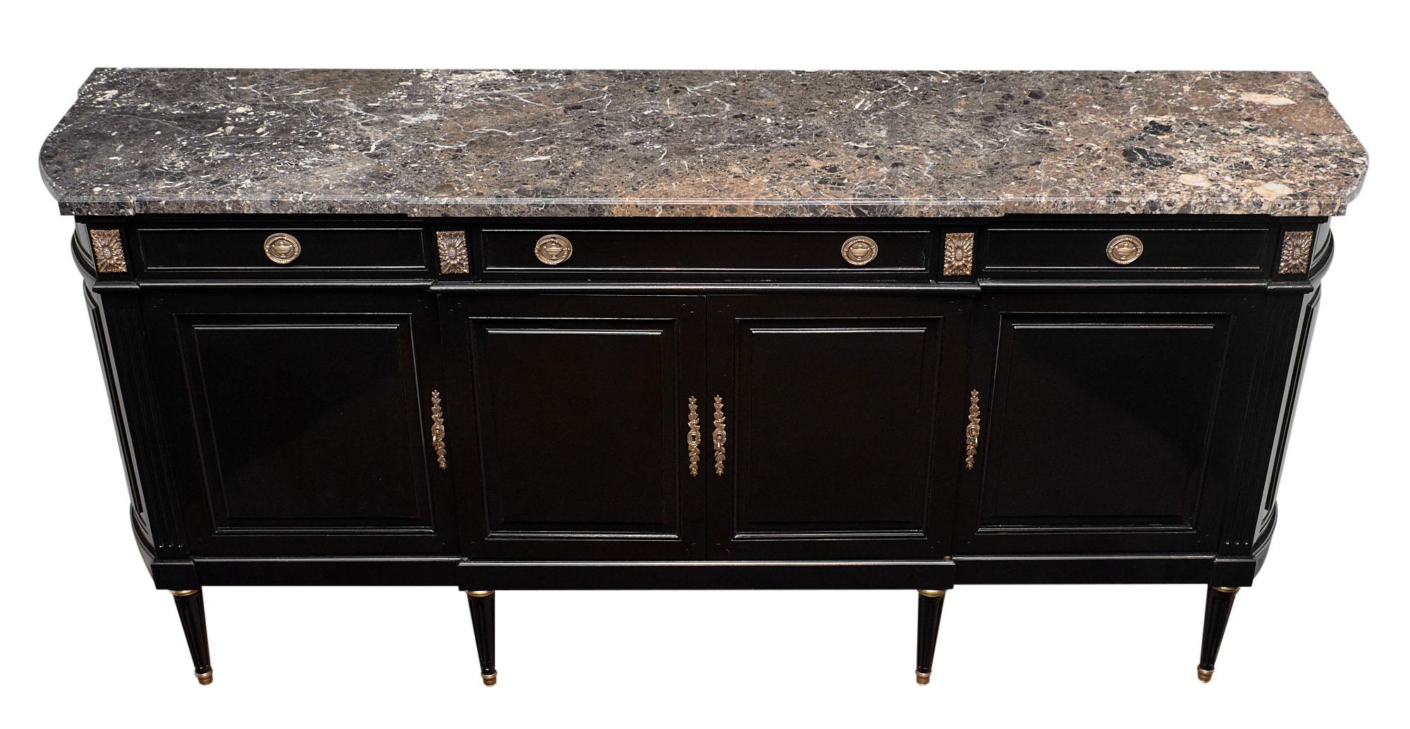 Early 20th Century French, Louis XVI Style Buffet with Saint Anne Marble