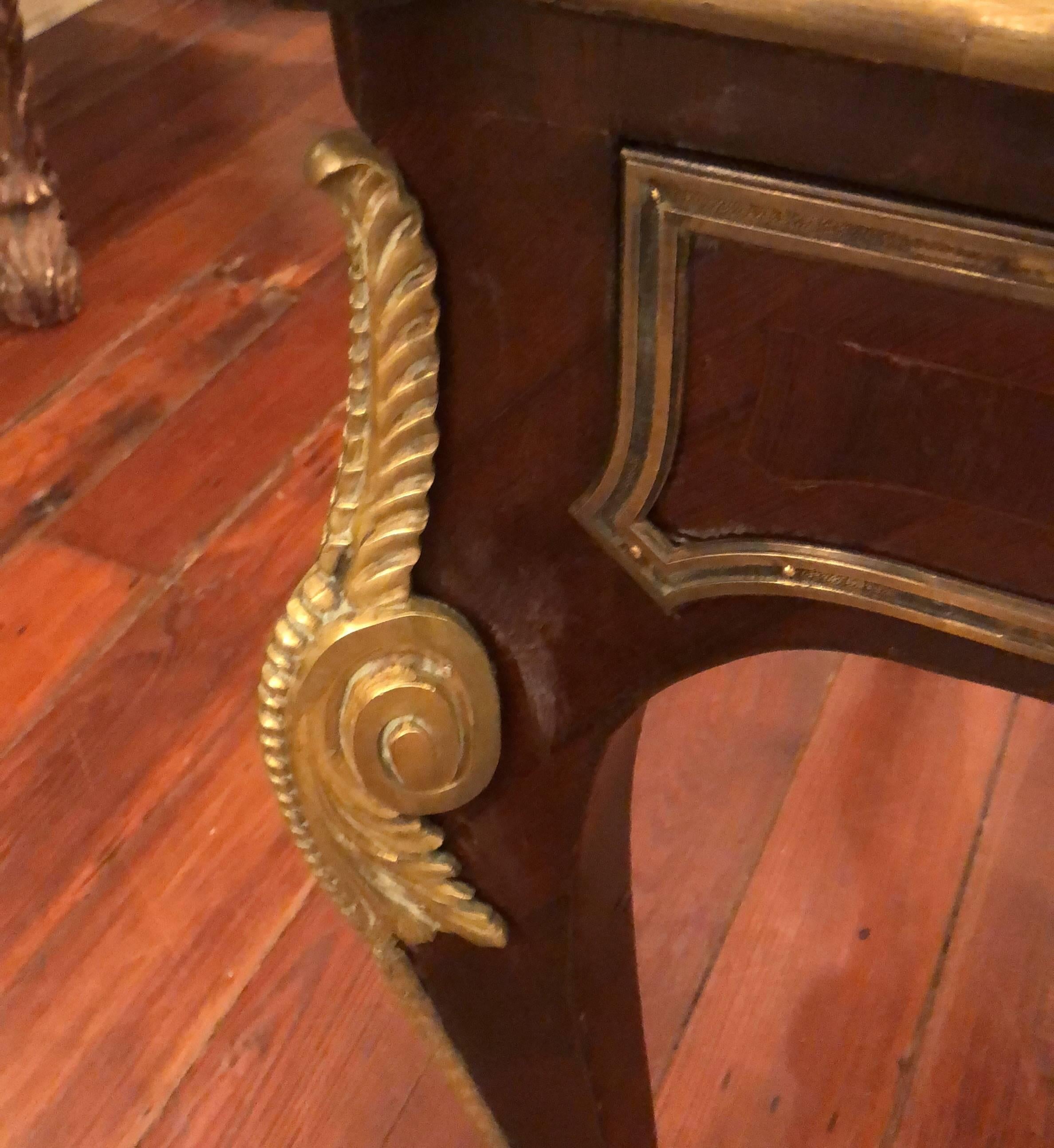 French Louis XVI Style Bureau Plat In Good Condition For Sale In Natchez, MS