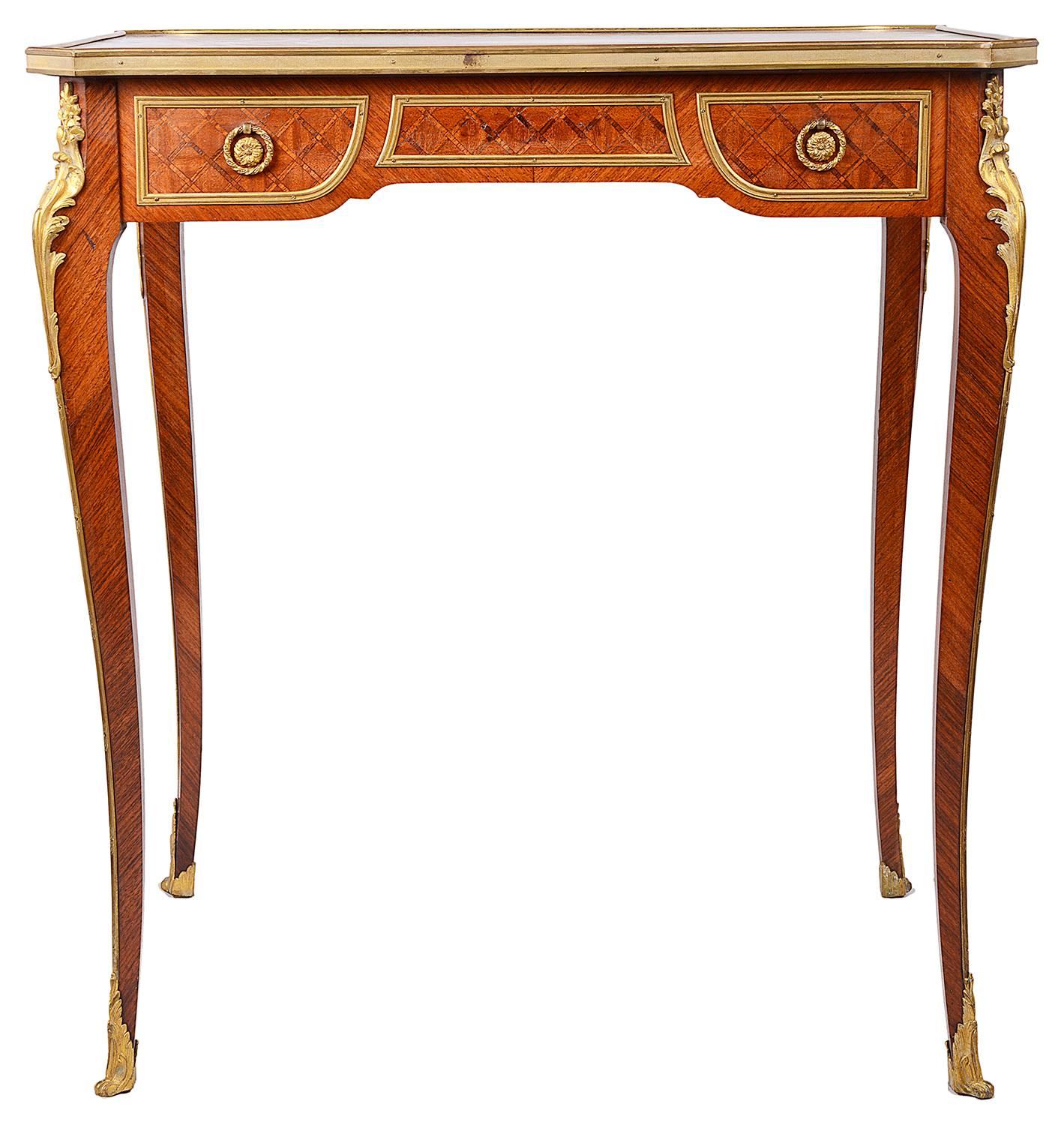 French Louis XVI Style Bureau Plat, 19th Century In Excellent Condition In Brighton, Sussex