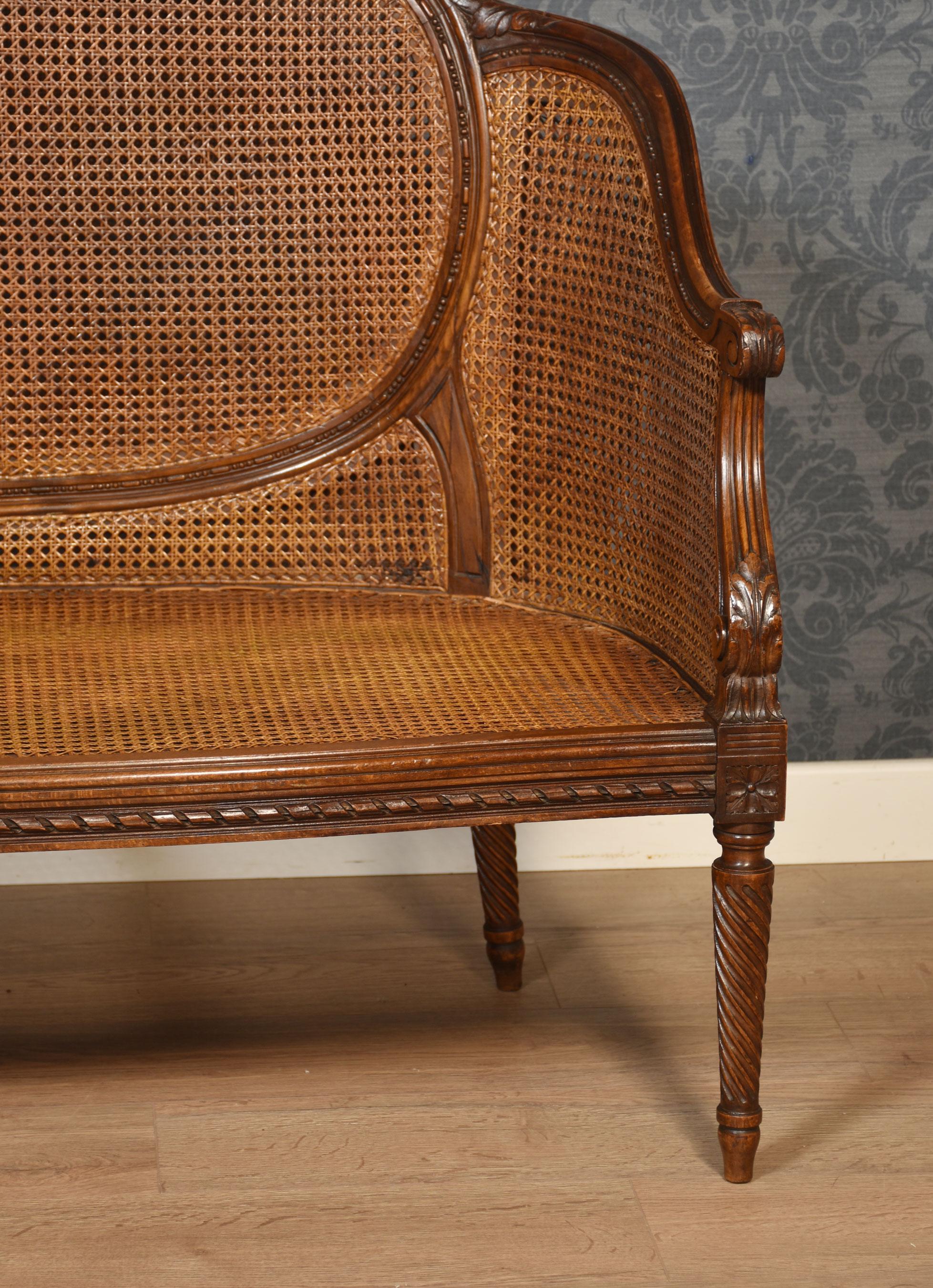 French Louis XVI style canape settee 4