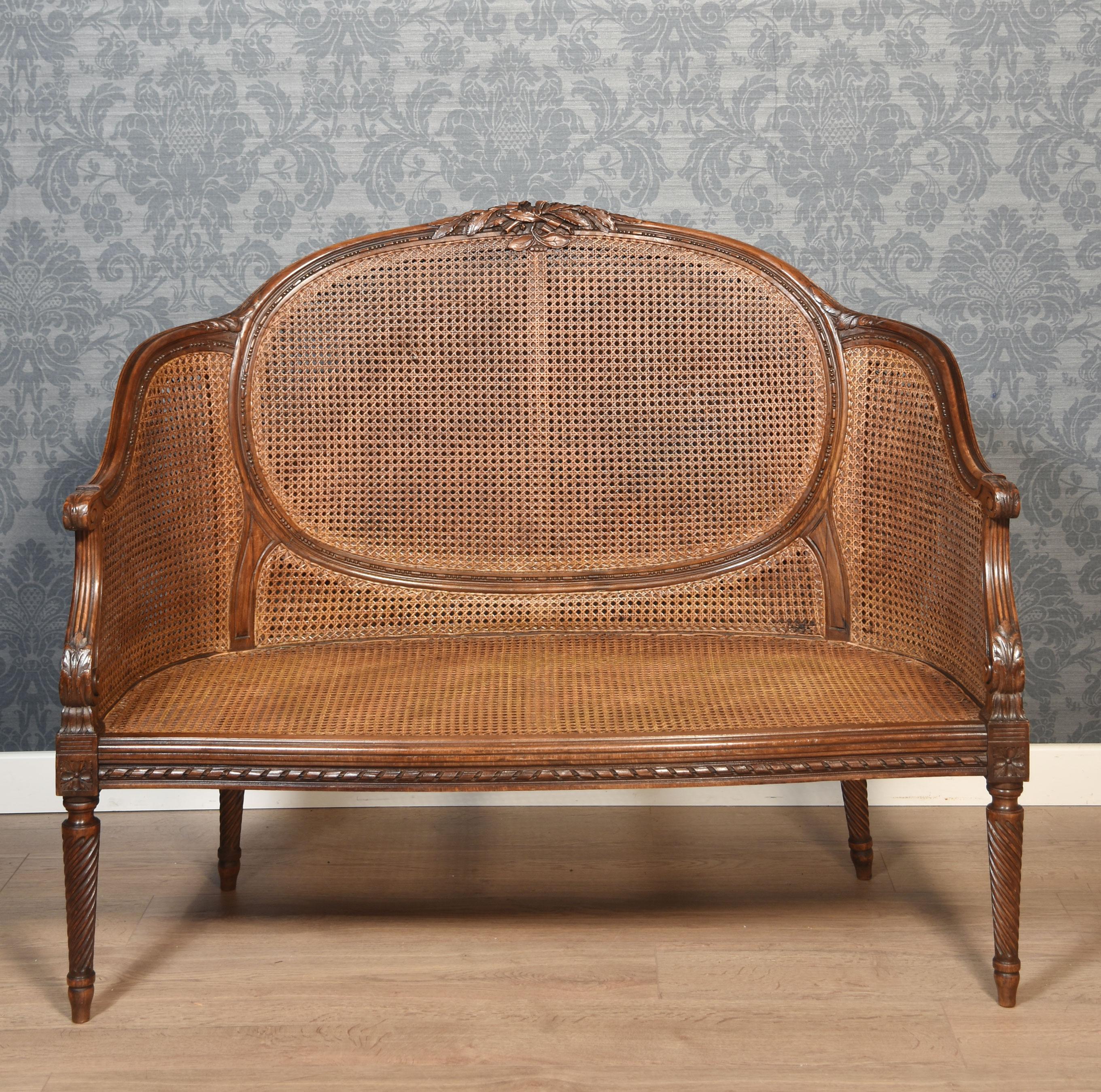 French Louis XVI style canape settee 3