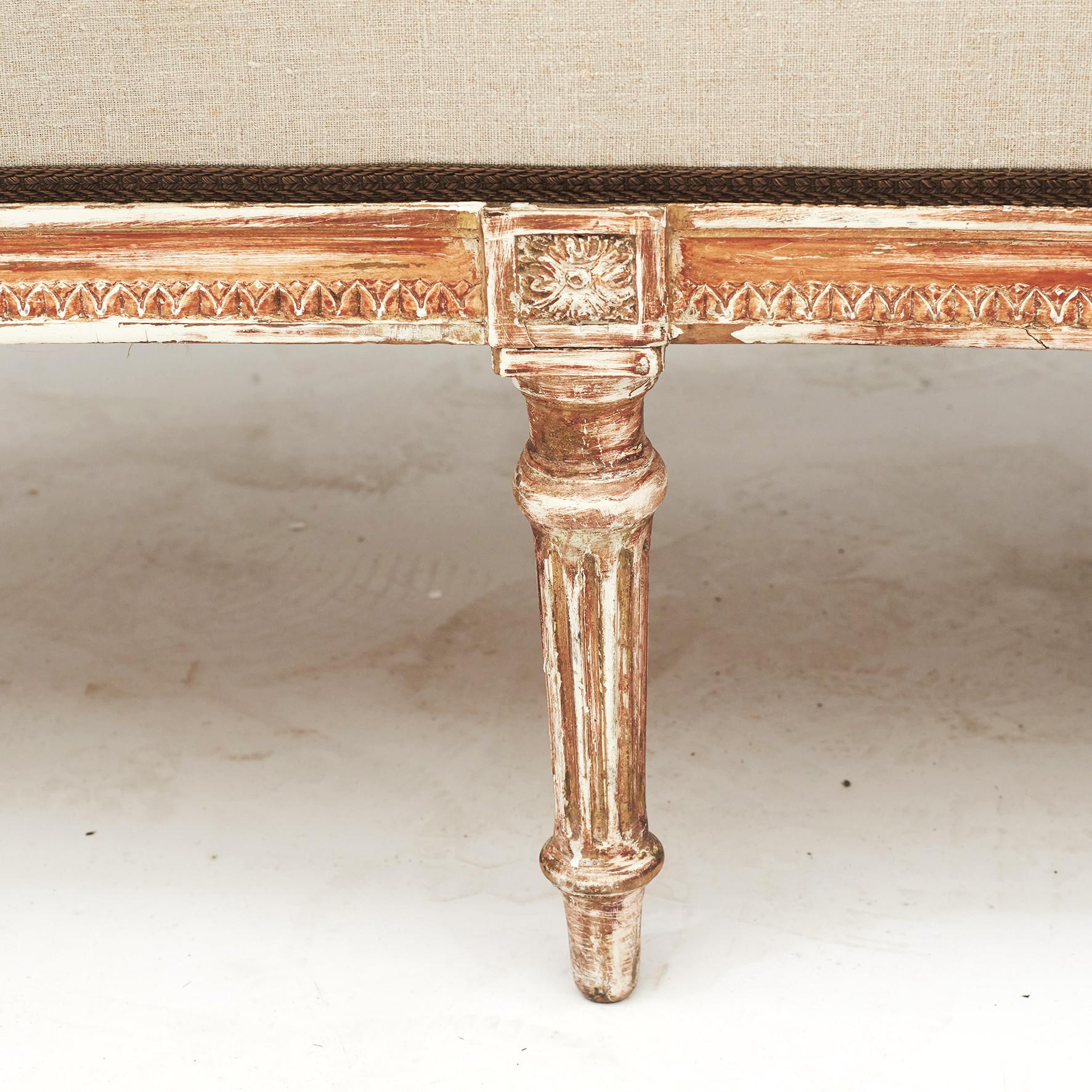 French Louis XVI Style Canape Sofa 5