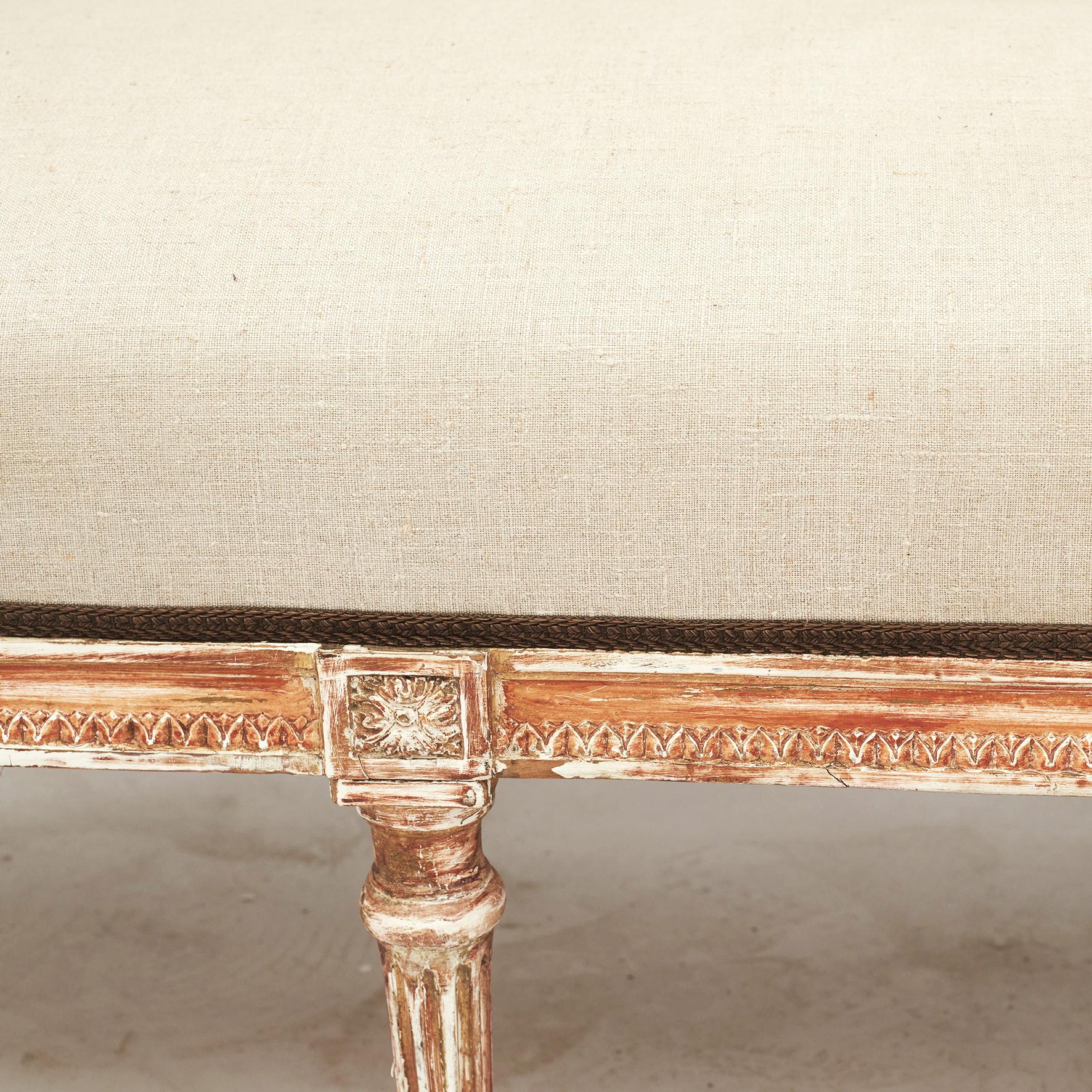 French Louis XVI Style Canape Sofa 3