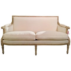 French Louis XVI Style Canape Sofa