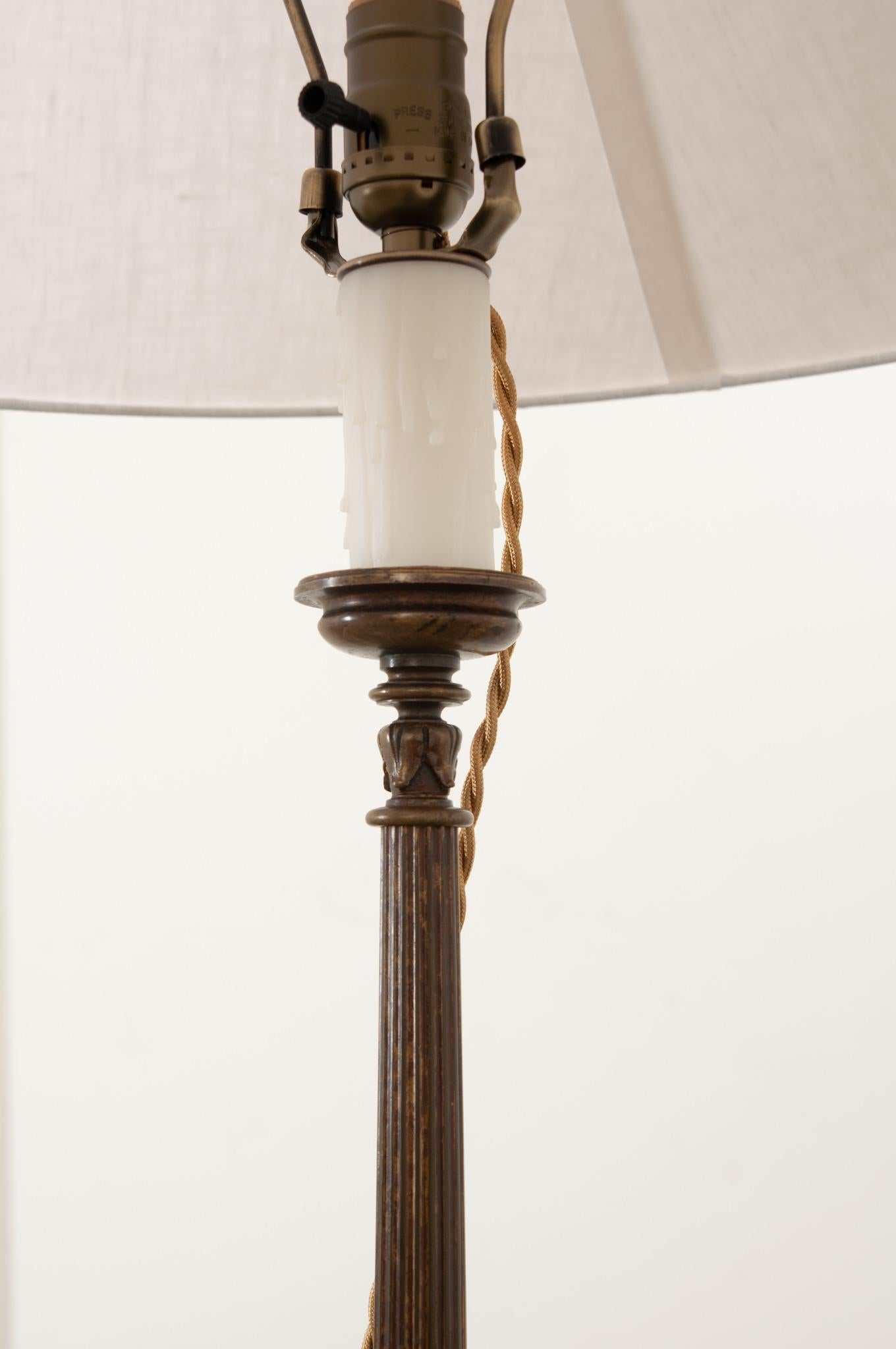 French Louis XVI Style Candelabra Lamp For Sale 3