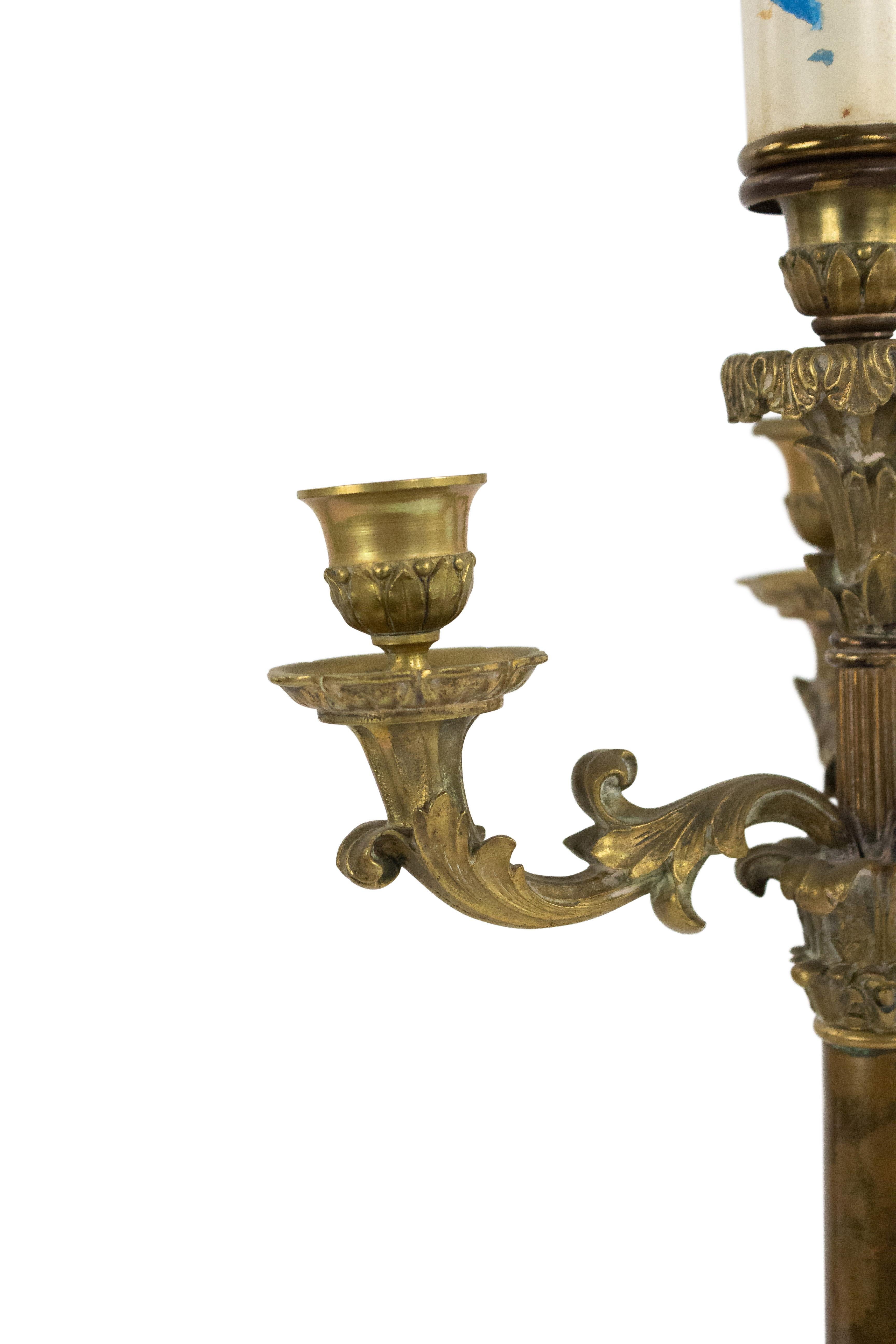 Unknown French Louis XVI Style Candelabra Table Lamps For Sale