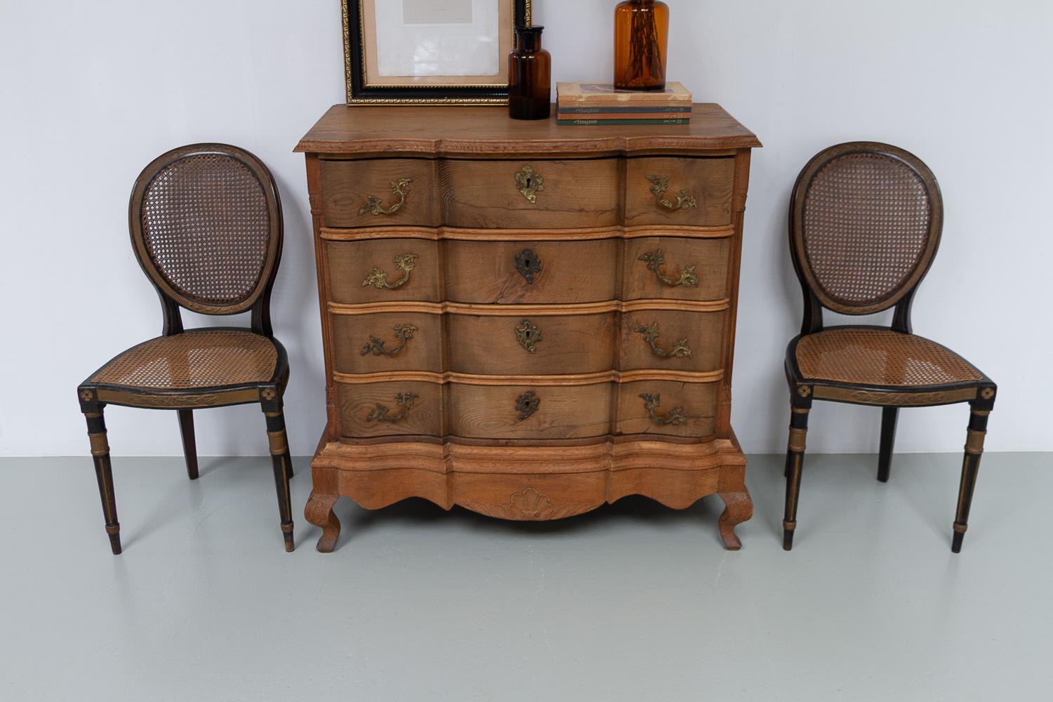 Chaises d'appoint françaises de style Louis XVI en rotin, années 1880. Ensemble de 2. en vente 13