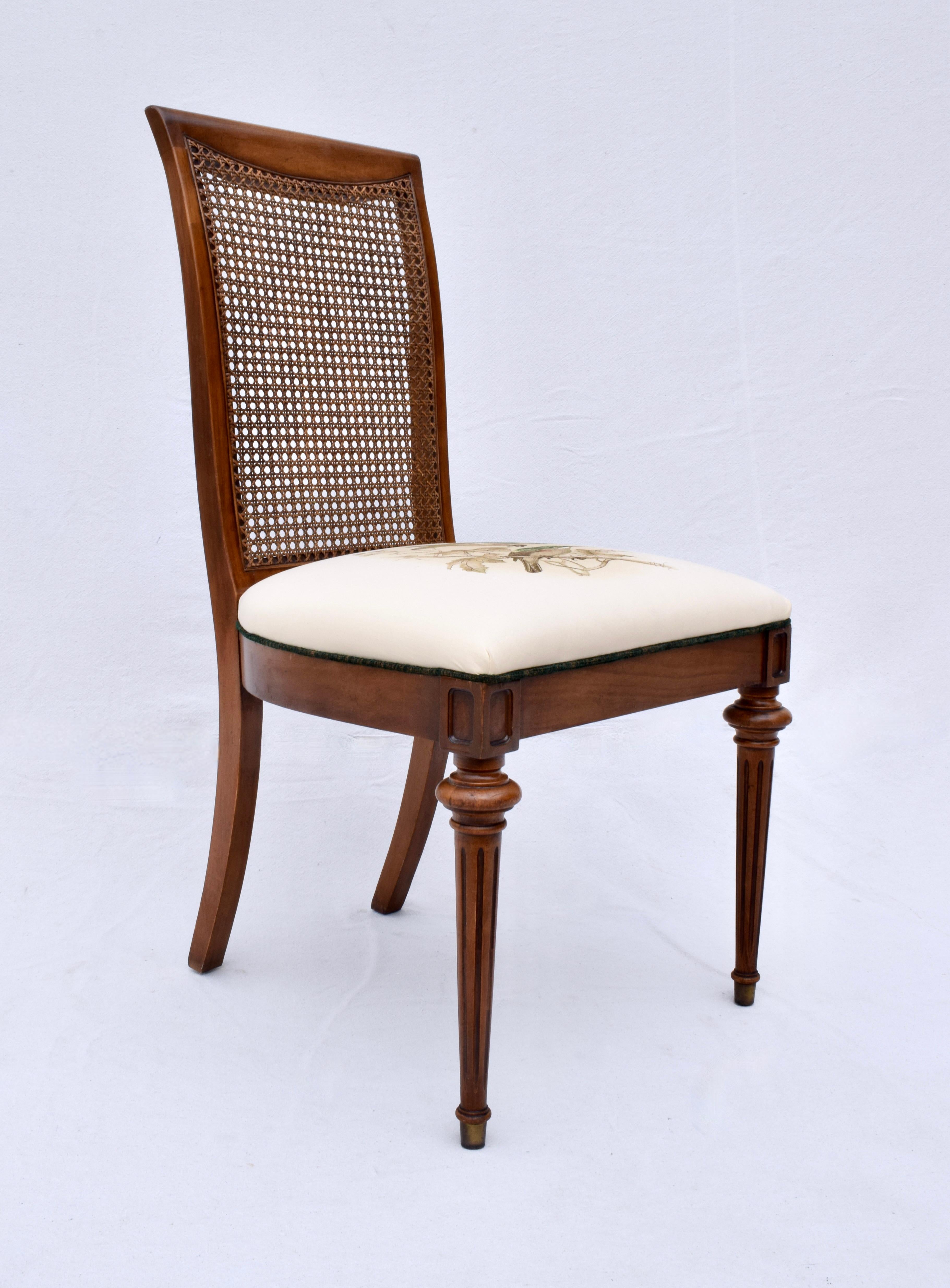 French Louis XVI Style Caned Side Desk Chair 6