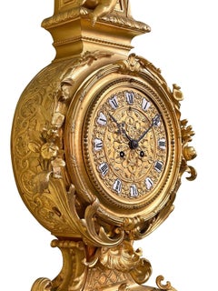 French Louis XVI style Cartel wall clock, 52" 1880