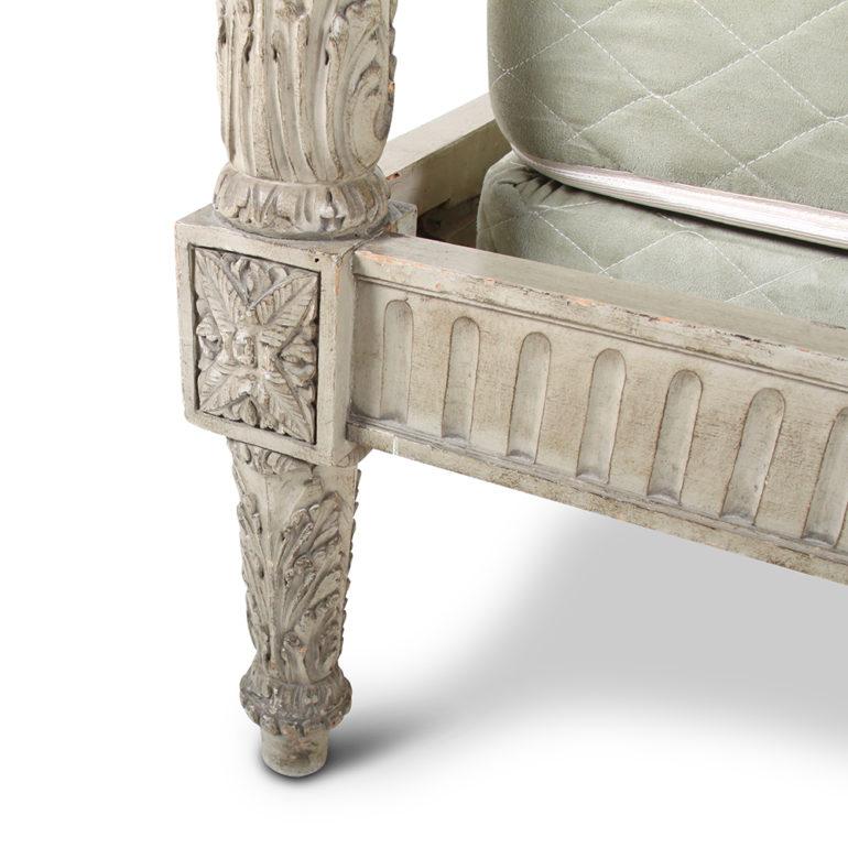 French Louis XVI Style Carved Bed 1