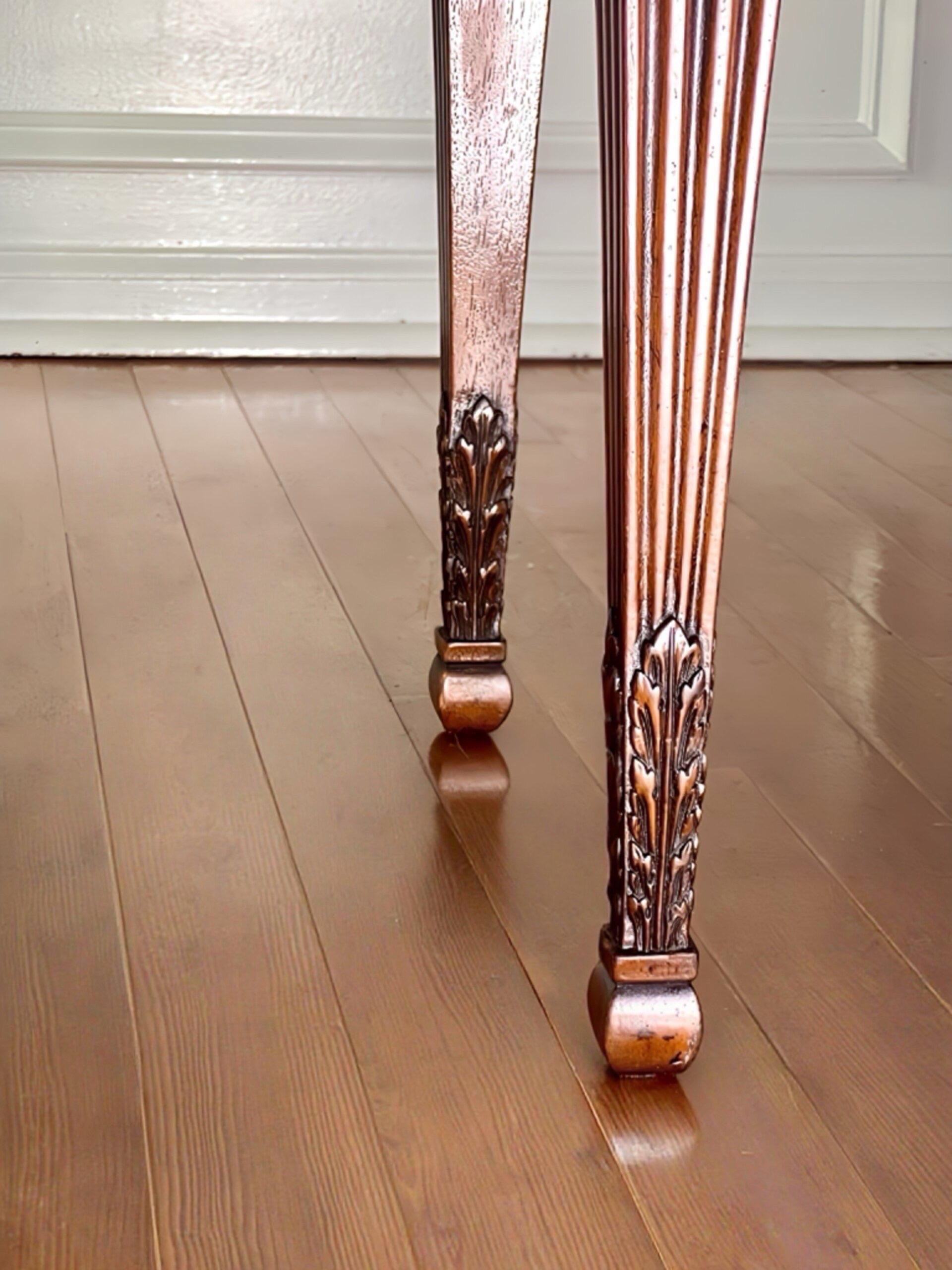 French Louis XVI Style Carved Mahogany Upholstered Bench For Sale 9