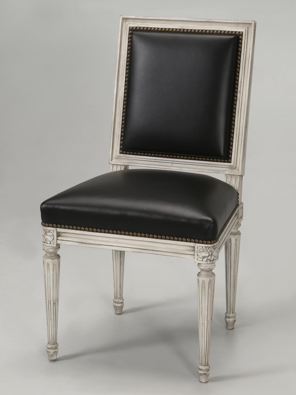 chaise louis xvi blanche