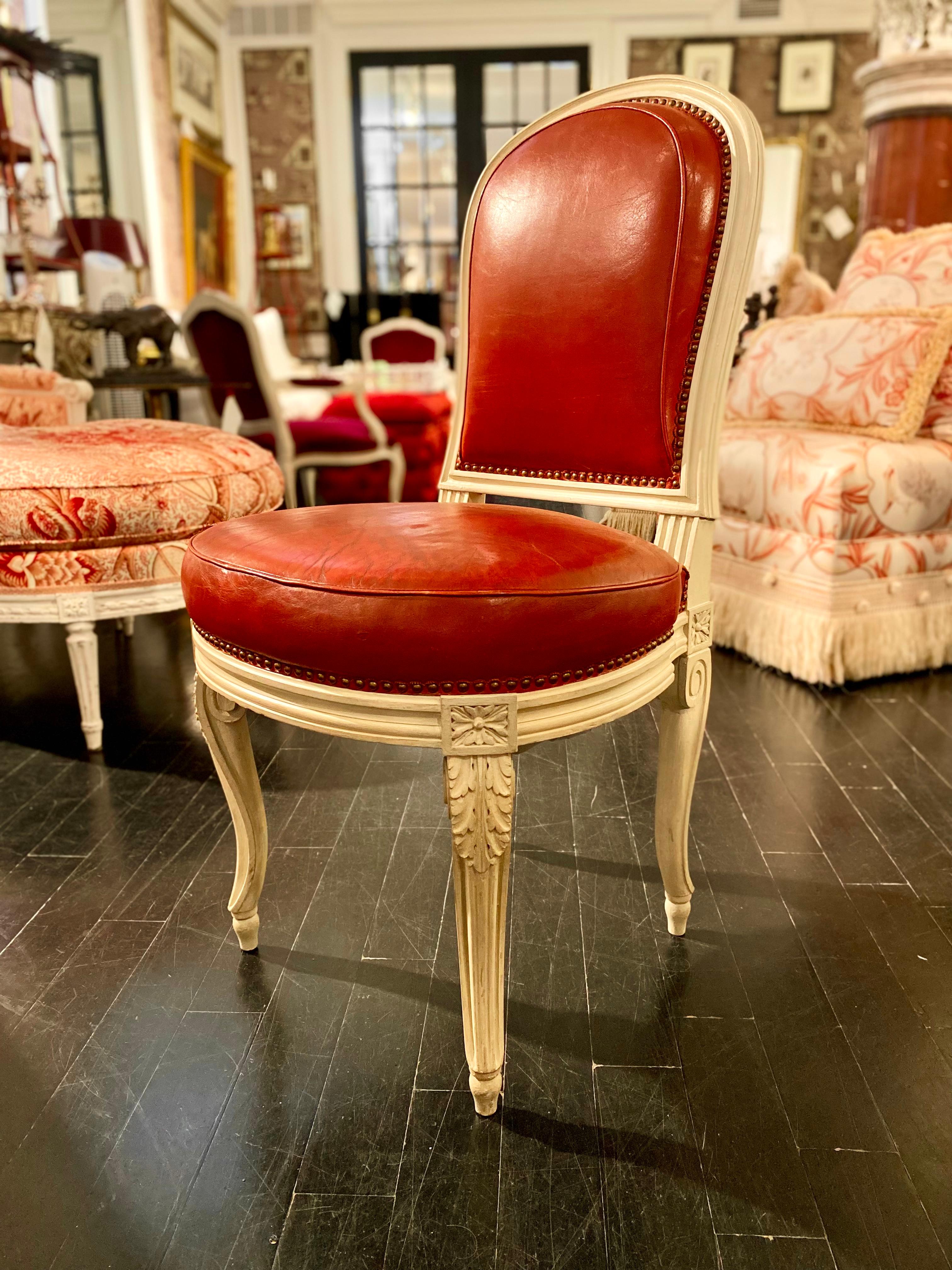 French Louis XVI Style Chairs in the Manner of Jacob, Possibly Maison Jansen In Good Condition For Sale In Montreal, Quebec