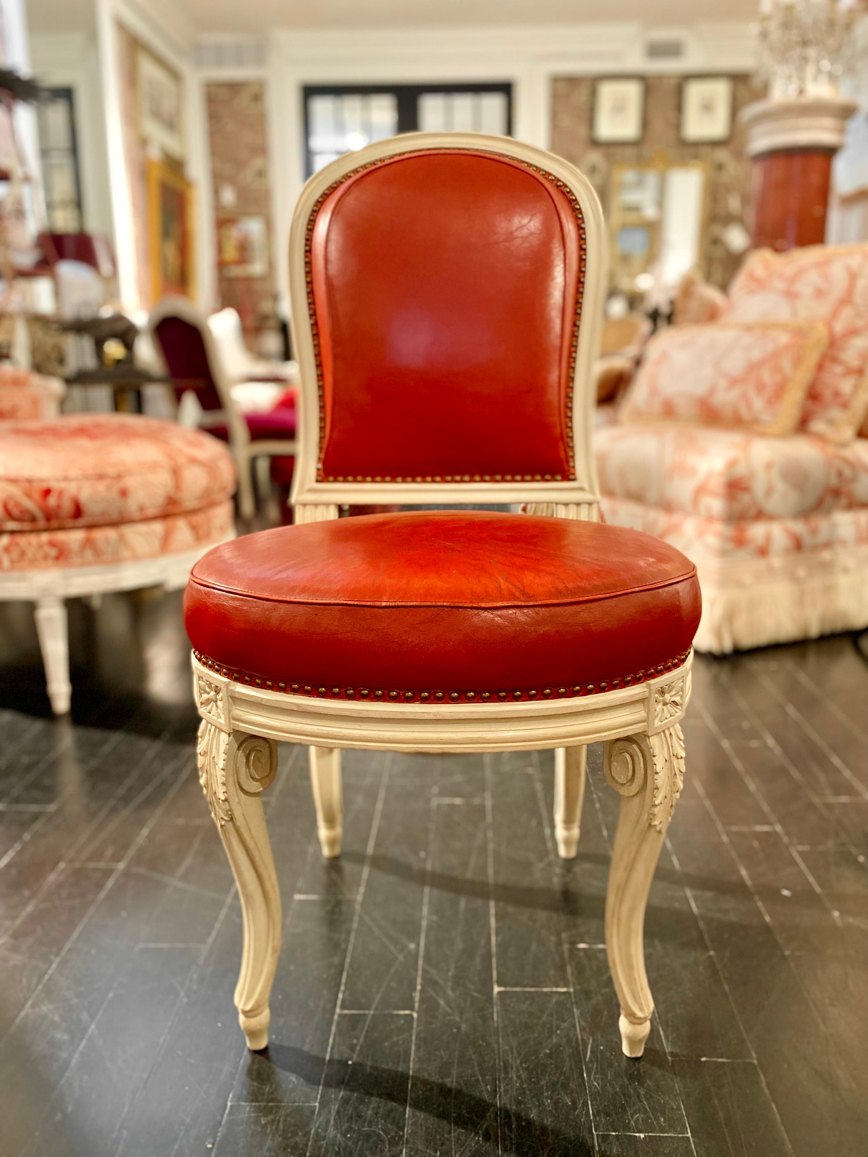 Französische Stühle im Louis-XVI.-Stil nach Jacob, möglicherweise Maison Jansen im Zustand „Gut“ im Angebot in Montreal, Quebec