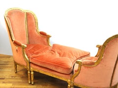 French Louis XVI Style Chaise Longue