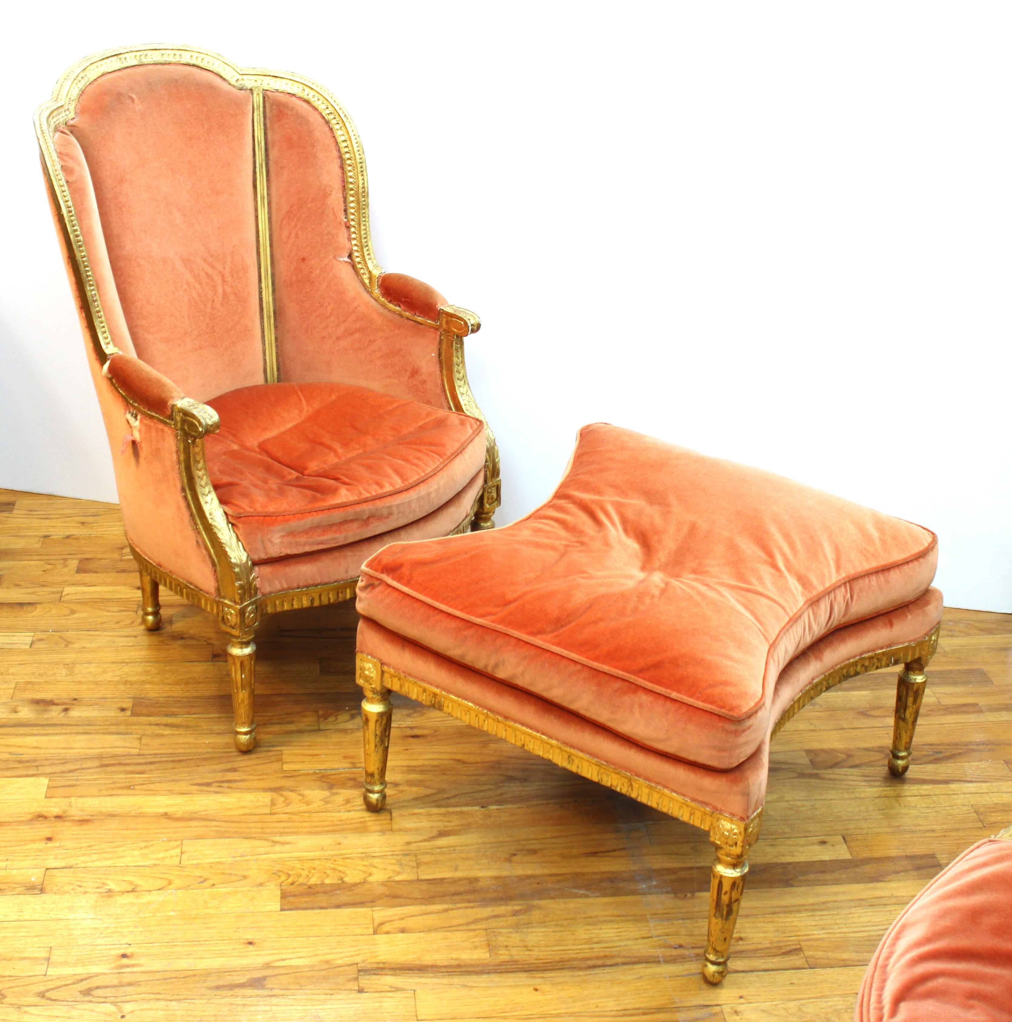 19th Century French Louis XVI Style Chaise Longue