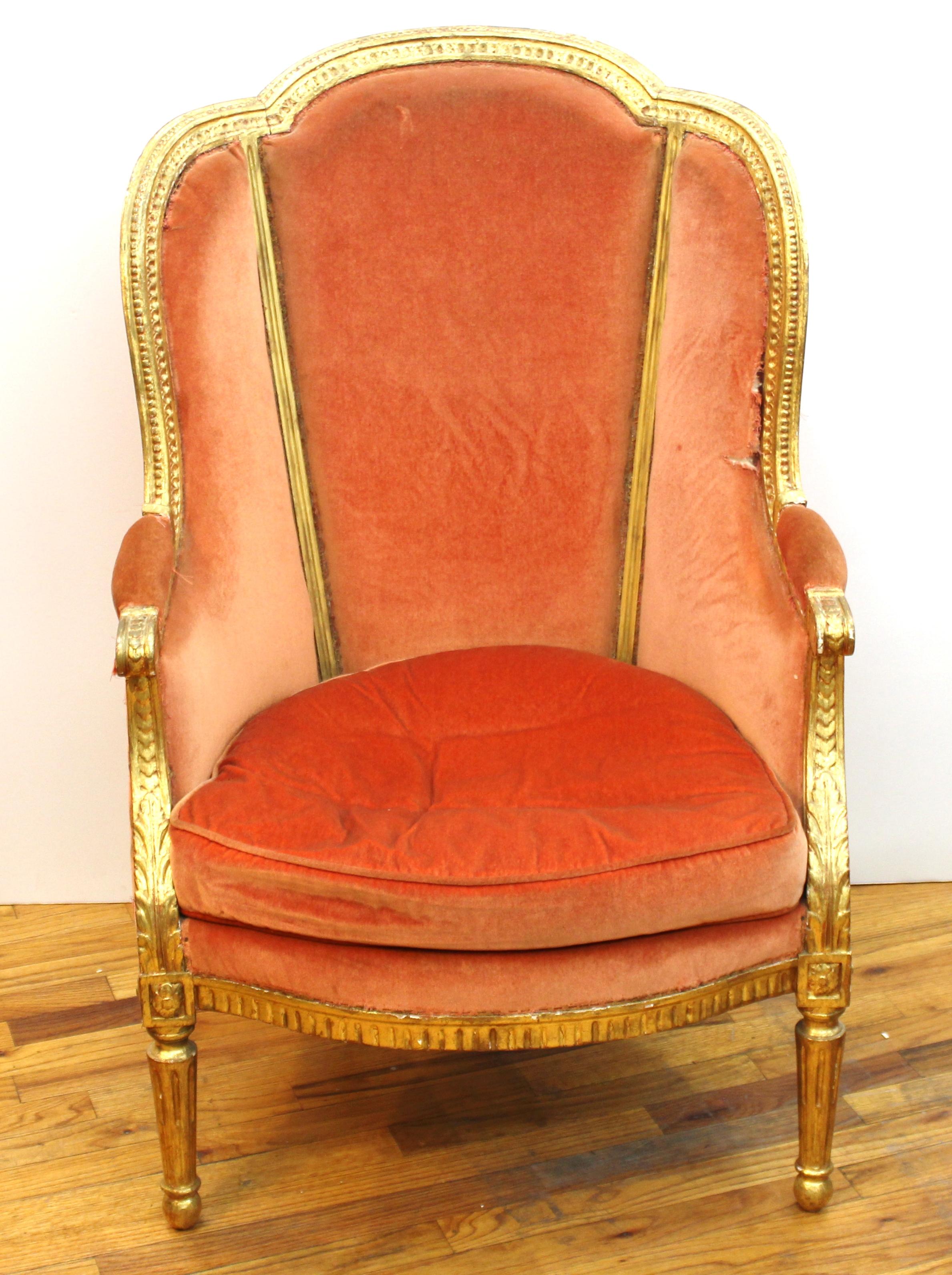 Upholstery French Louis XVI Style Chaise Longue