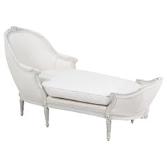 Französische Chaiselongue im Louis XVI-Stil