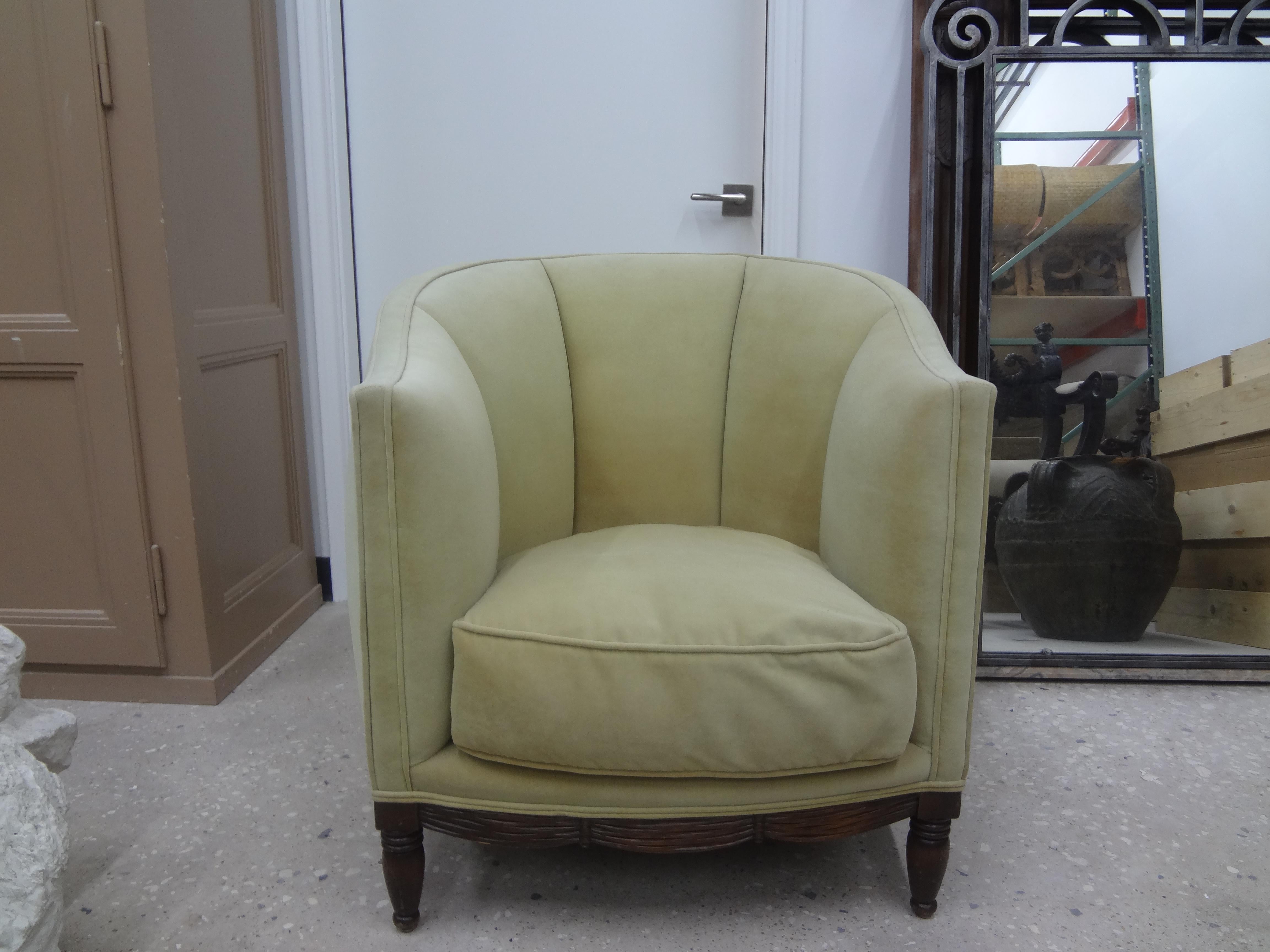French Louis XVI Style Channel Back Bergere For Sale 6