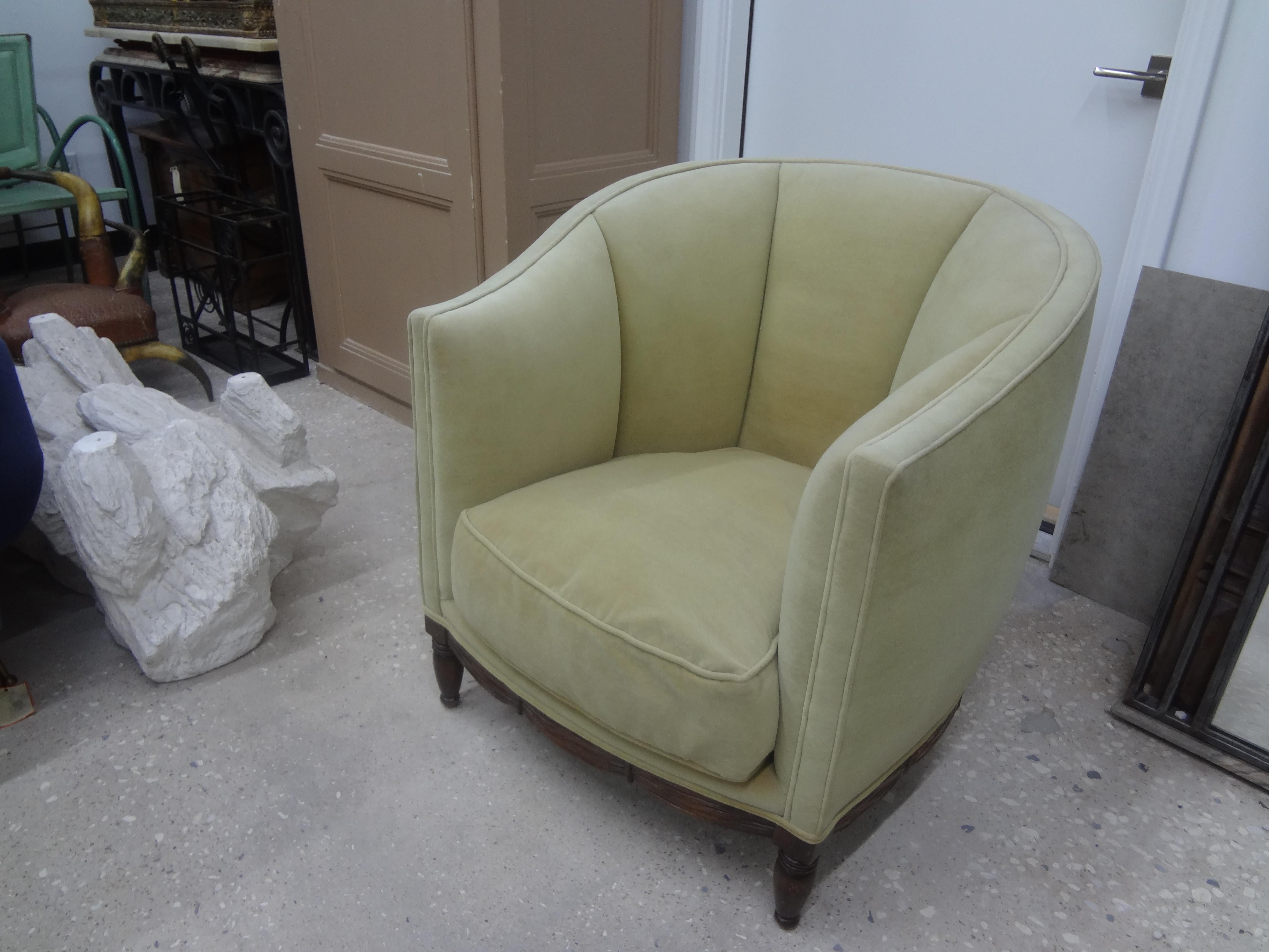 French Louis XVI Style Channel Back Bergere For Sale 7