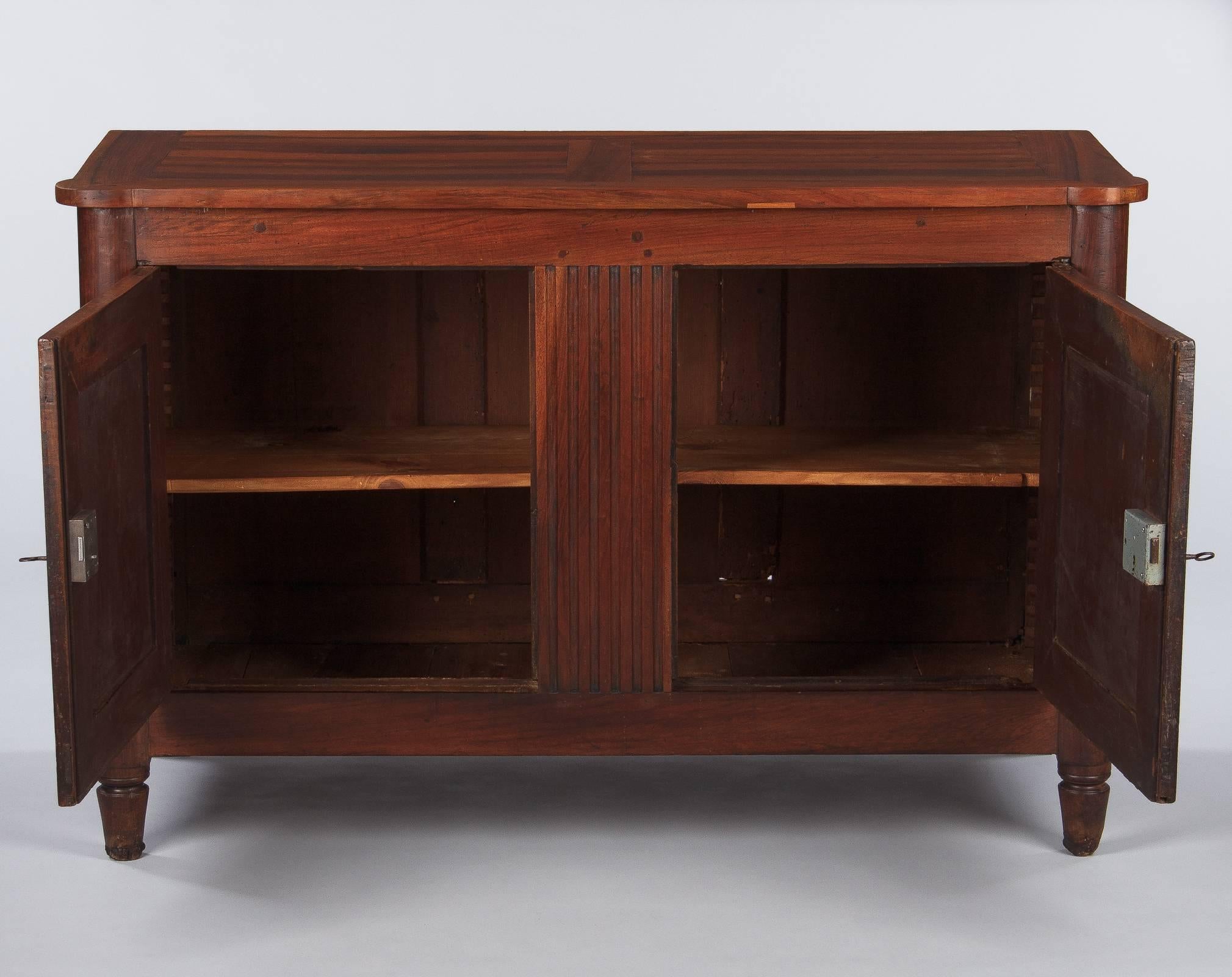 French Louis XVI Style Cherrywood Buffet, 19th Century In Good Condition In Austin, TX