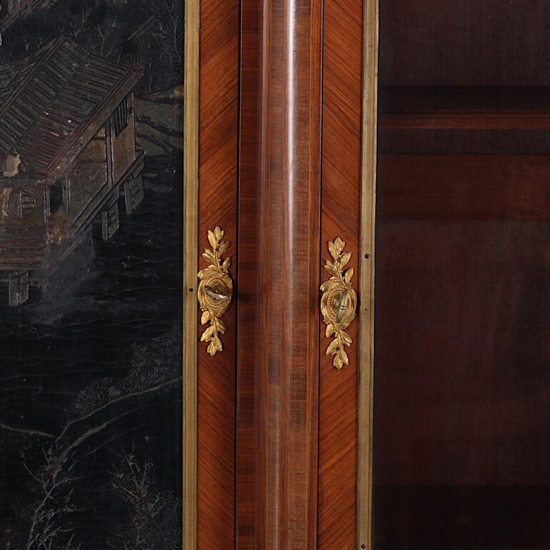 French Louis XVI Style Chinoiserie Three-Door Bookcase or Armoire ‘L. Bontemps’ 3
