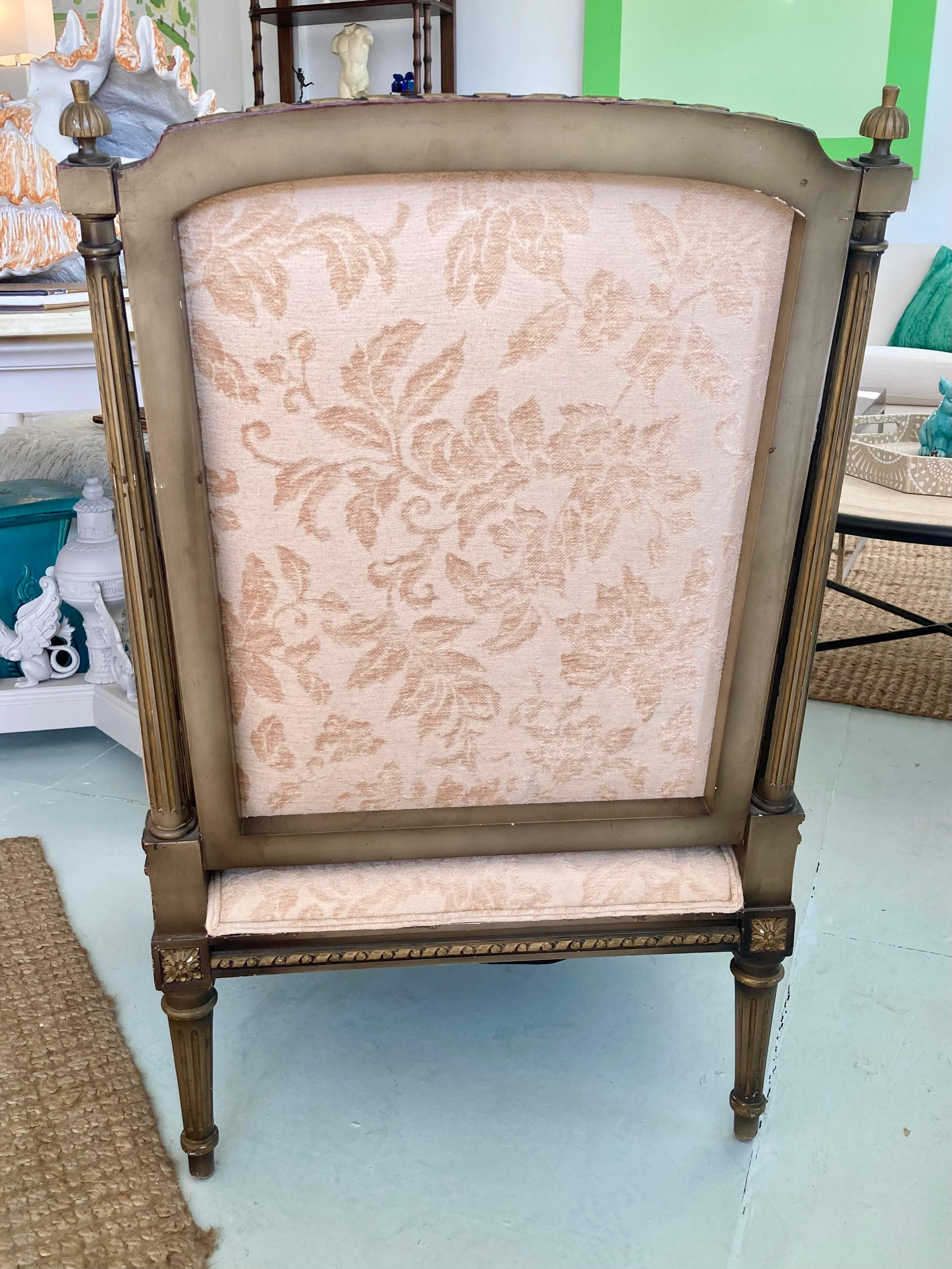 Mid-20th Century French Louis XVI Style Club Chair #1 - John Elgin Woolf For Sale