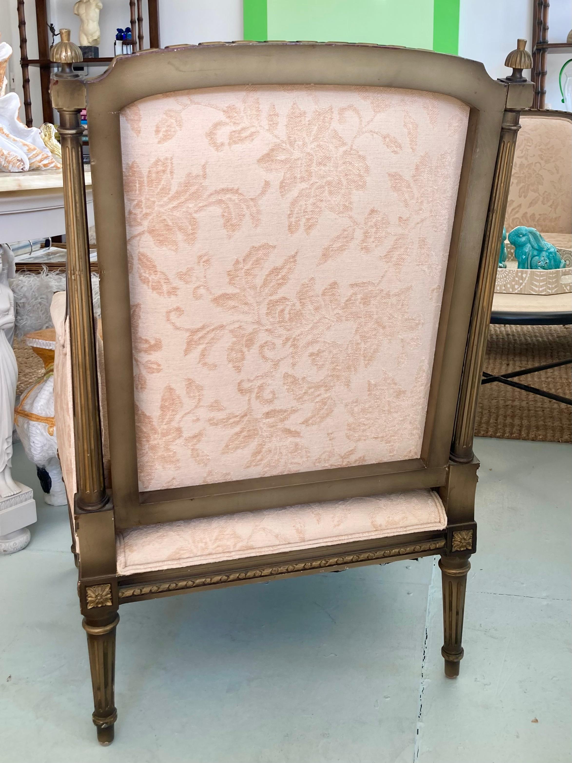 French Louis XVI Style Club Chair #2 - John Elgin Woolf In Good Condition For Sale In Los Angeles, CA