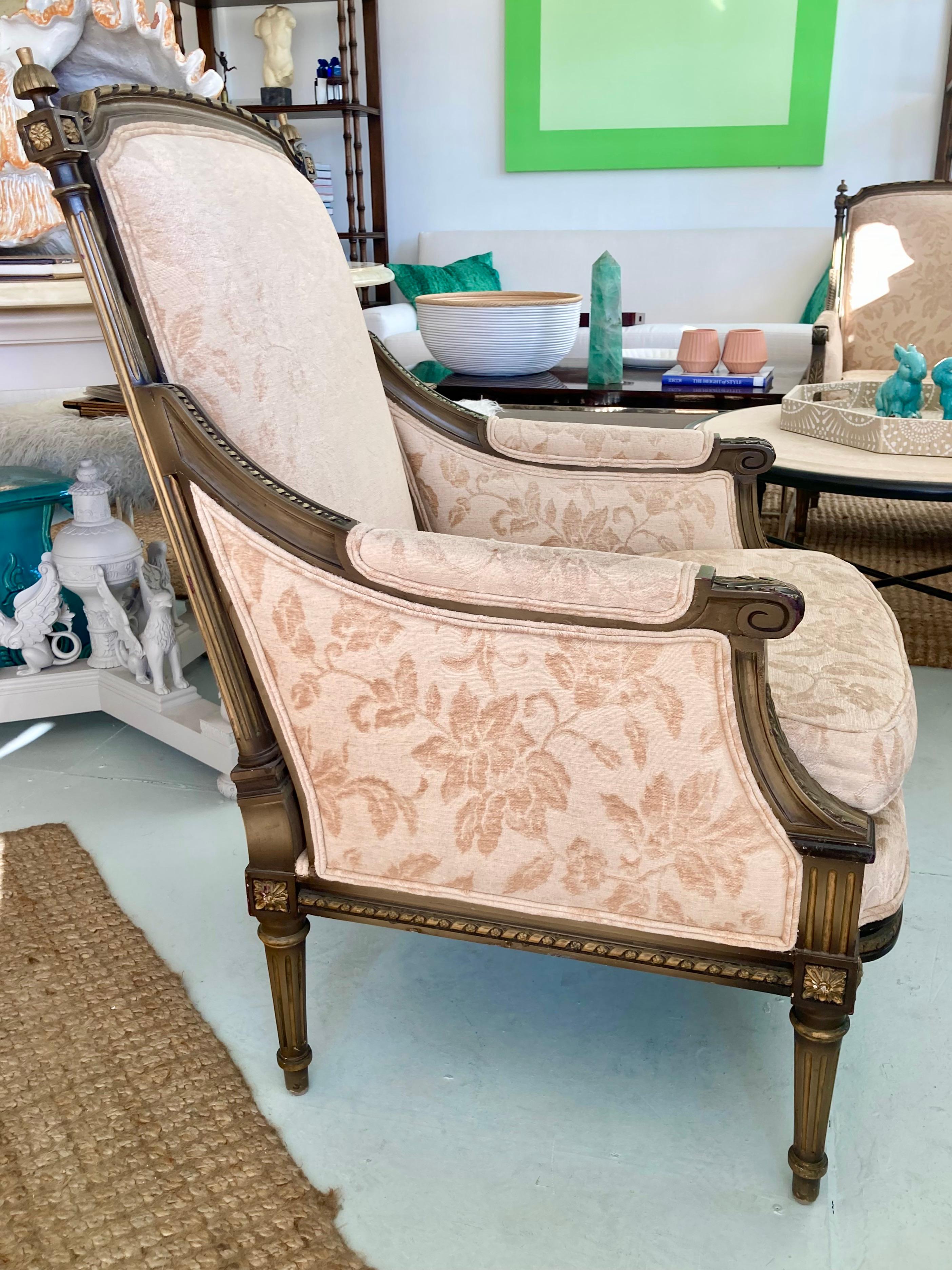 Mid-20th Century French Louis XVI Style Club Chair #2 - John Elgin Woolf For Sale