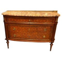 French Louis XVI style commode king wood and mahogany