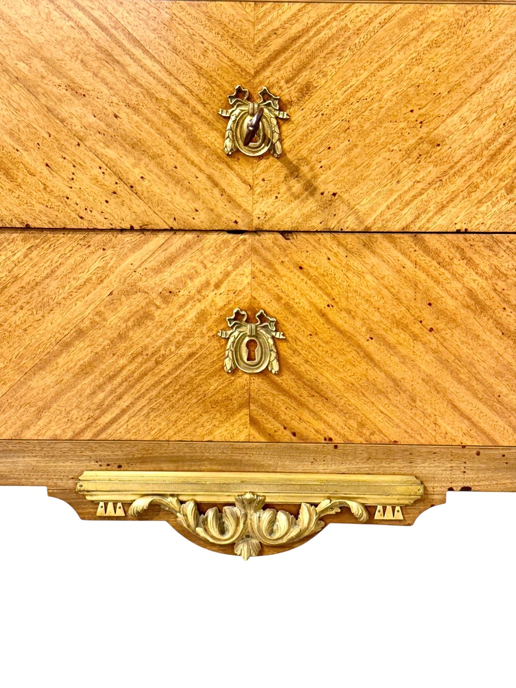 French Louis XVI Style Commode with Breccia Marble, c. 1880 For Sale 8