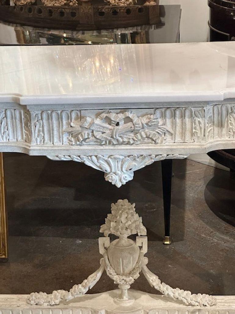 French Louis XVI Style Console In Good Condition For Sale In Dallas, TX
