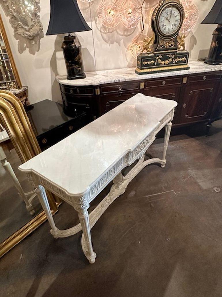 French Louis XVI Style Console For Sale 1