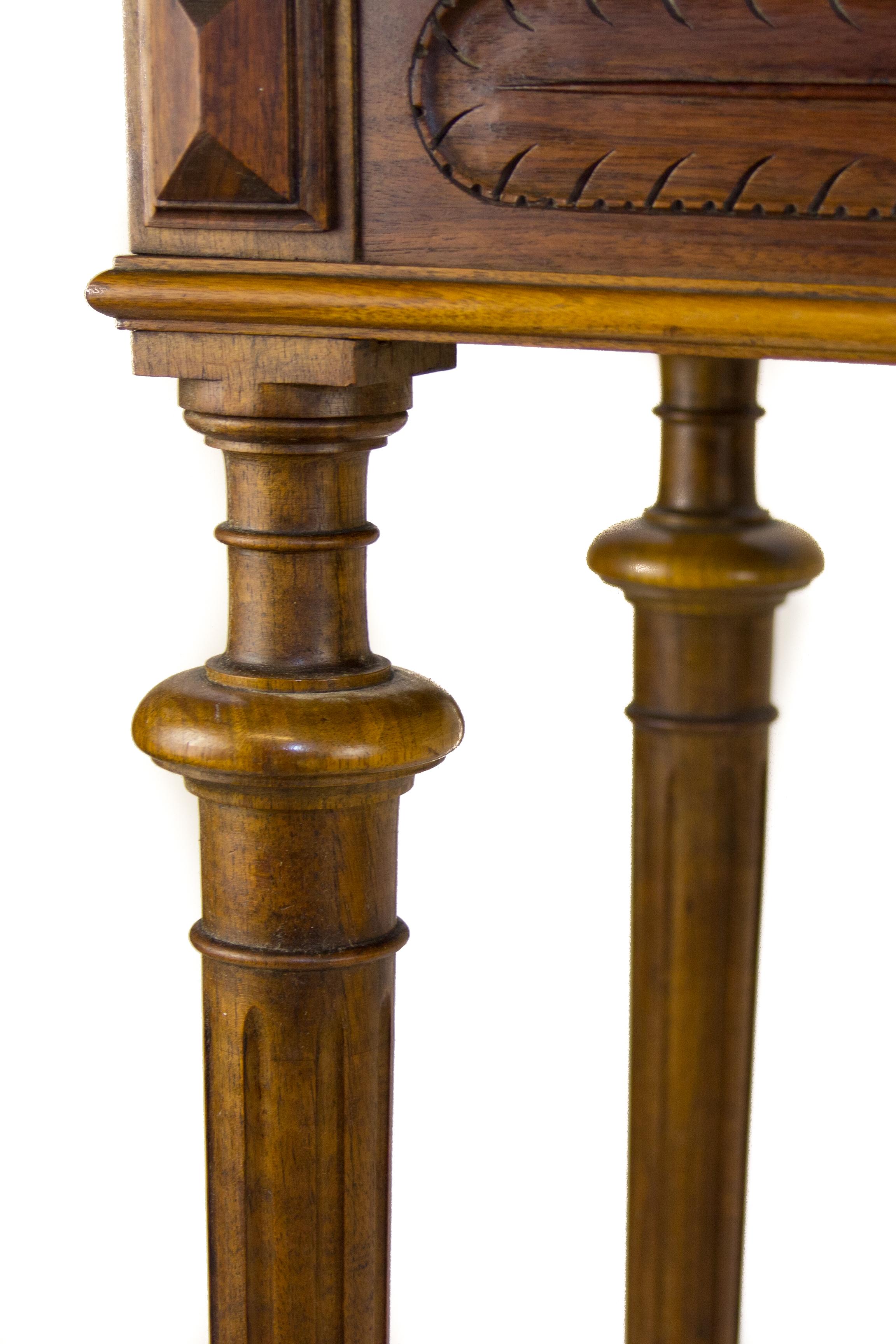 Carved French Louis XVI Style Console Table