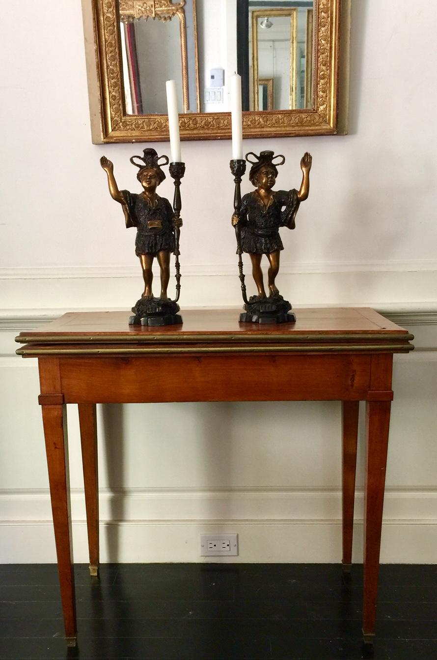 French Louis XVI Style Console Table/Games Table For Sale 1