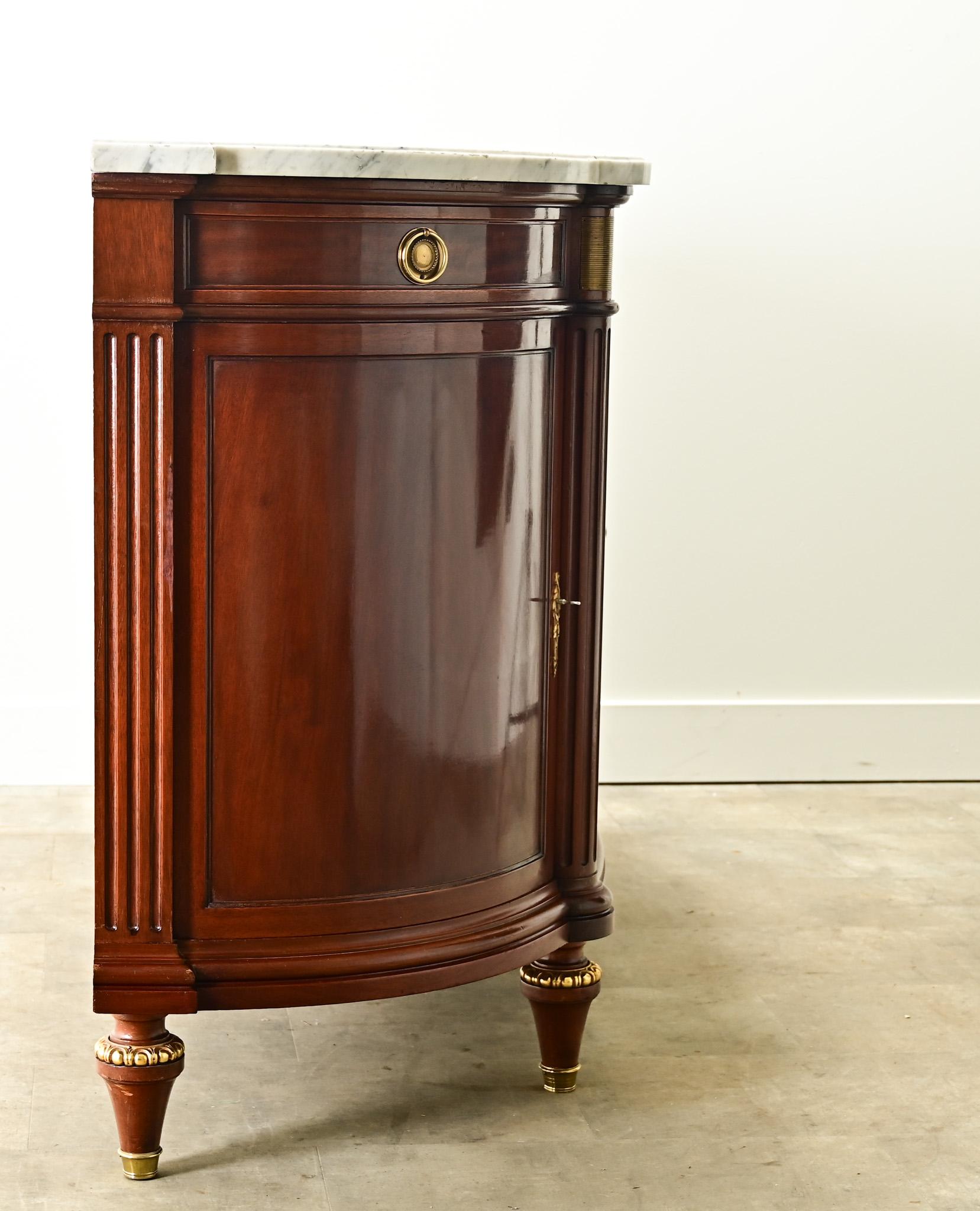 French Louis XVI Style Demilune Enfilade For Sale 9