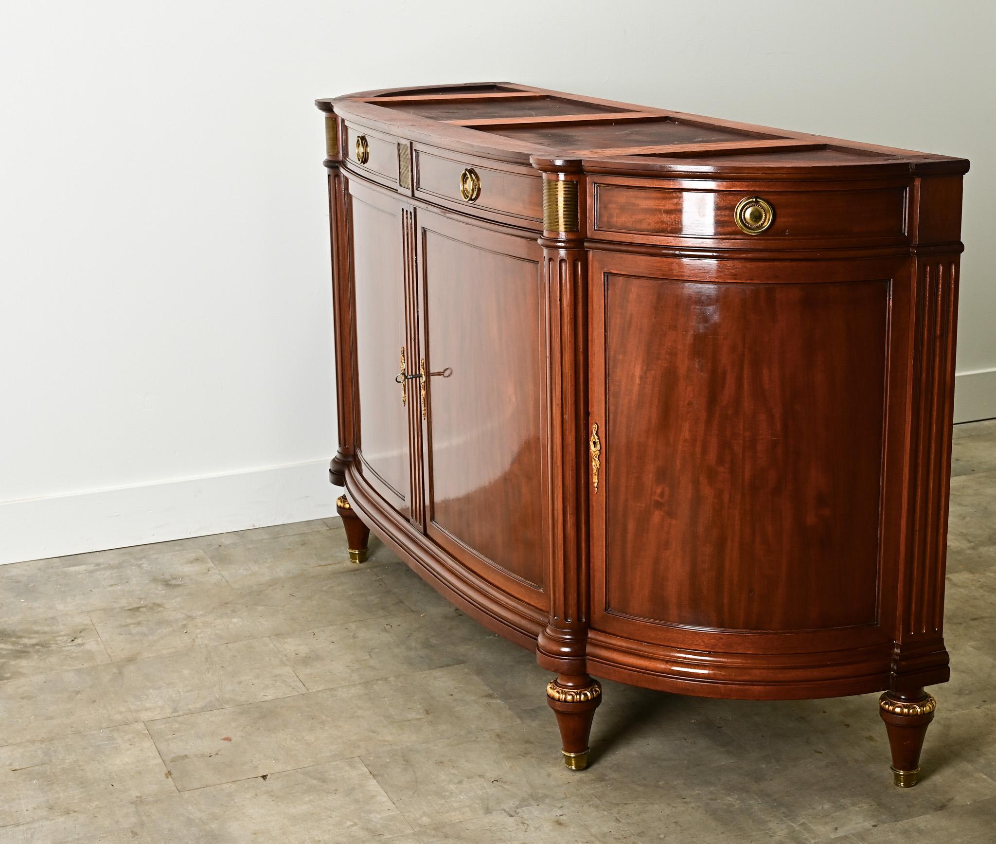 French Louis XVI Style Demilune Enfilade For Sale 13